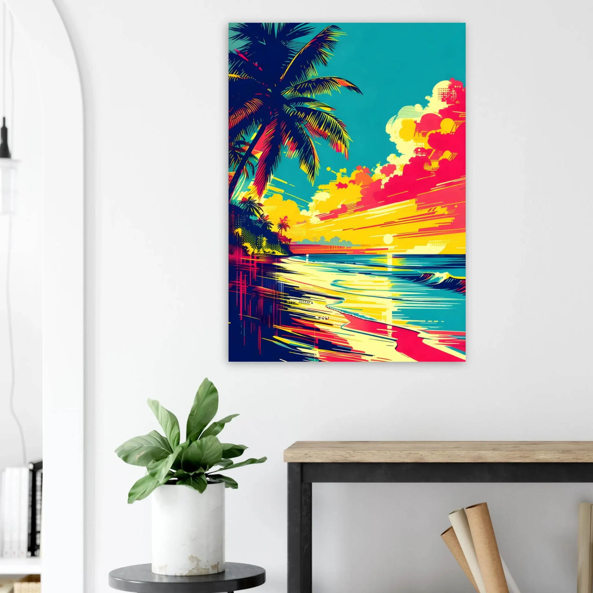 EU Giclée Print Poster SUNSET CURRENT. Fine Art Wall Art with Archival Quality. Printed, packaged, and shipped in the EU. Exclusive ColorVanta design.