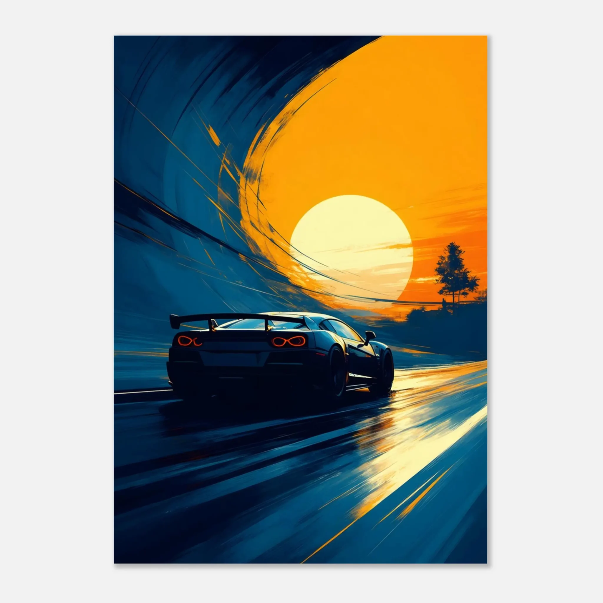 EU Giclée Print Poster VELOCITY TUNNEL. Fine Art Wall Art with Archival Quality. Printed, packaged, and shipped in the EU. Exclusive ColorVanta design.