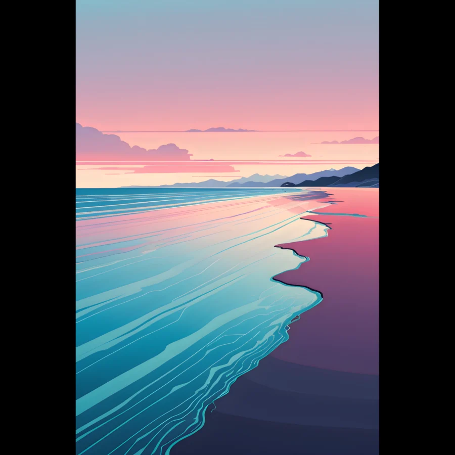 EU QUIET TIDELINE 1 EU Giclée Print Poster QUIET TIDELINE. Fine Art Wall Art with Archival Quality. Printed, packaged, and shipped in the EU. Exclusive ColorVanta design.