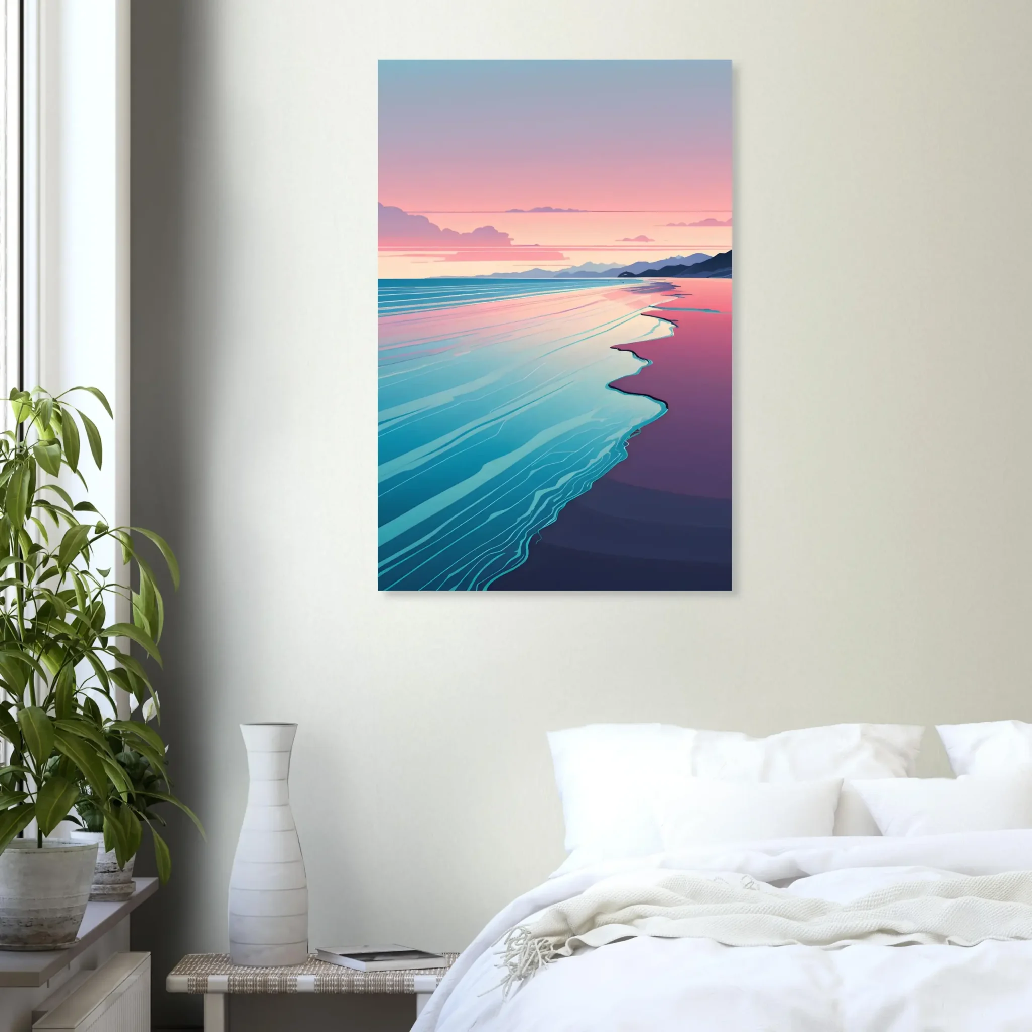 EU Giclée Print Poster QUIET TIDELINE. Fine Art Wall Art with Archival Quality. Printed, packaged, and shipped in the EU. Exclusive ColorVanta design.