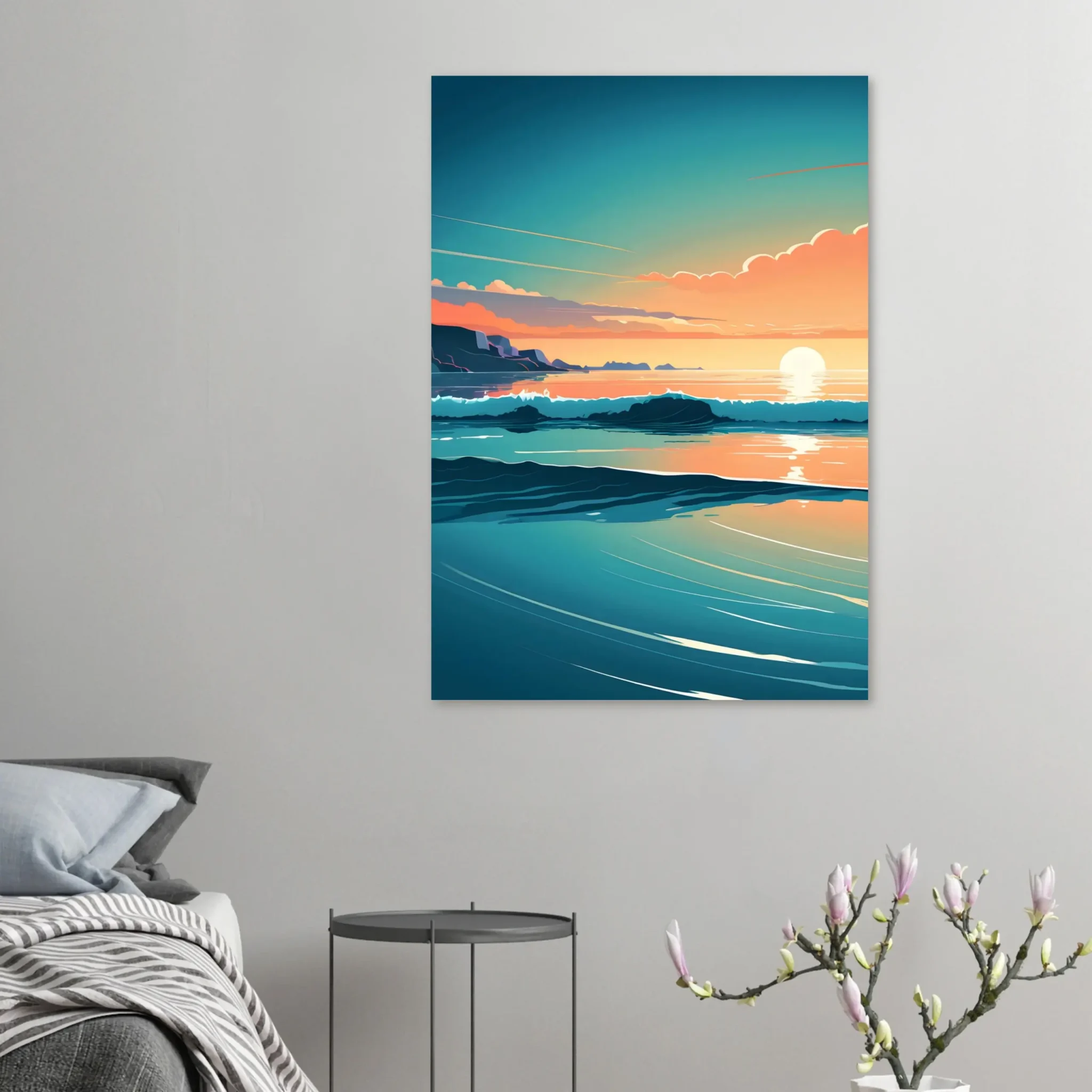 EU Giclée Print Poster TIDAL HORIZON. Fine Art Wall Art with Archival Quality. Printed, packaged, and shipped in the EU. Exclusive ColorVanta design.