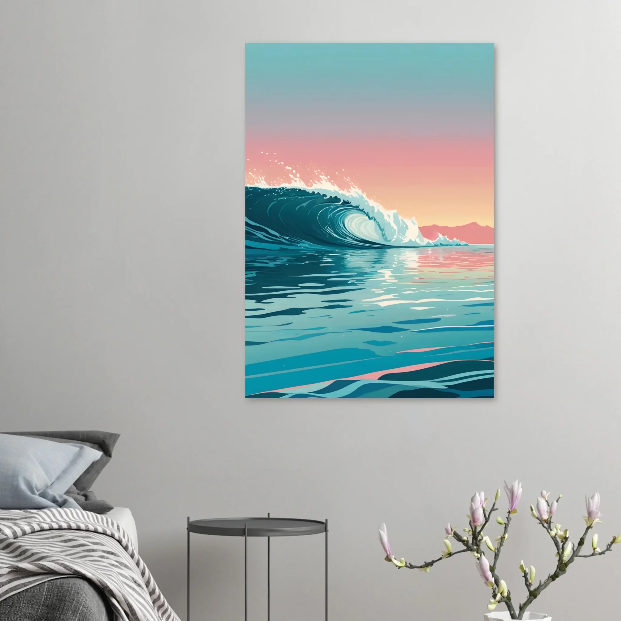EU Giclée Print Poster TIDAL SURGE. Fine Art Wall Art with Archival Quality. Printed, packaged, and shipped in the EU. Exclusive ColorVanta design.