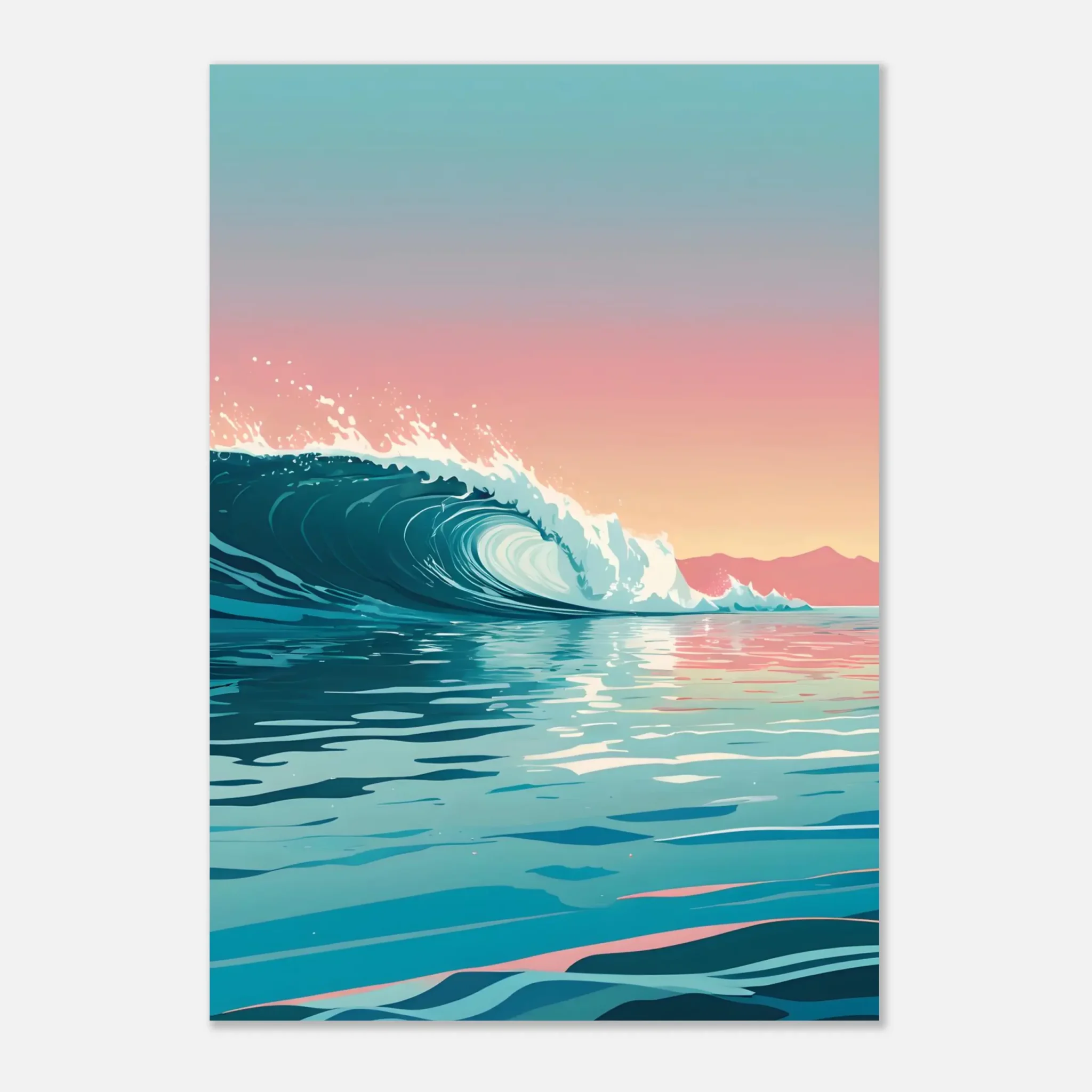 EU Giclée Print Poster TIDAL SURGE. Fine Art Wall Art with Archival Quality. Printed, packaged, and shipped in the EU. Exclusive ColorVanta design.
