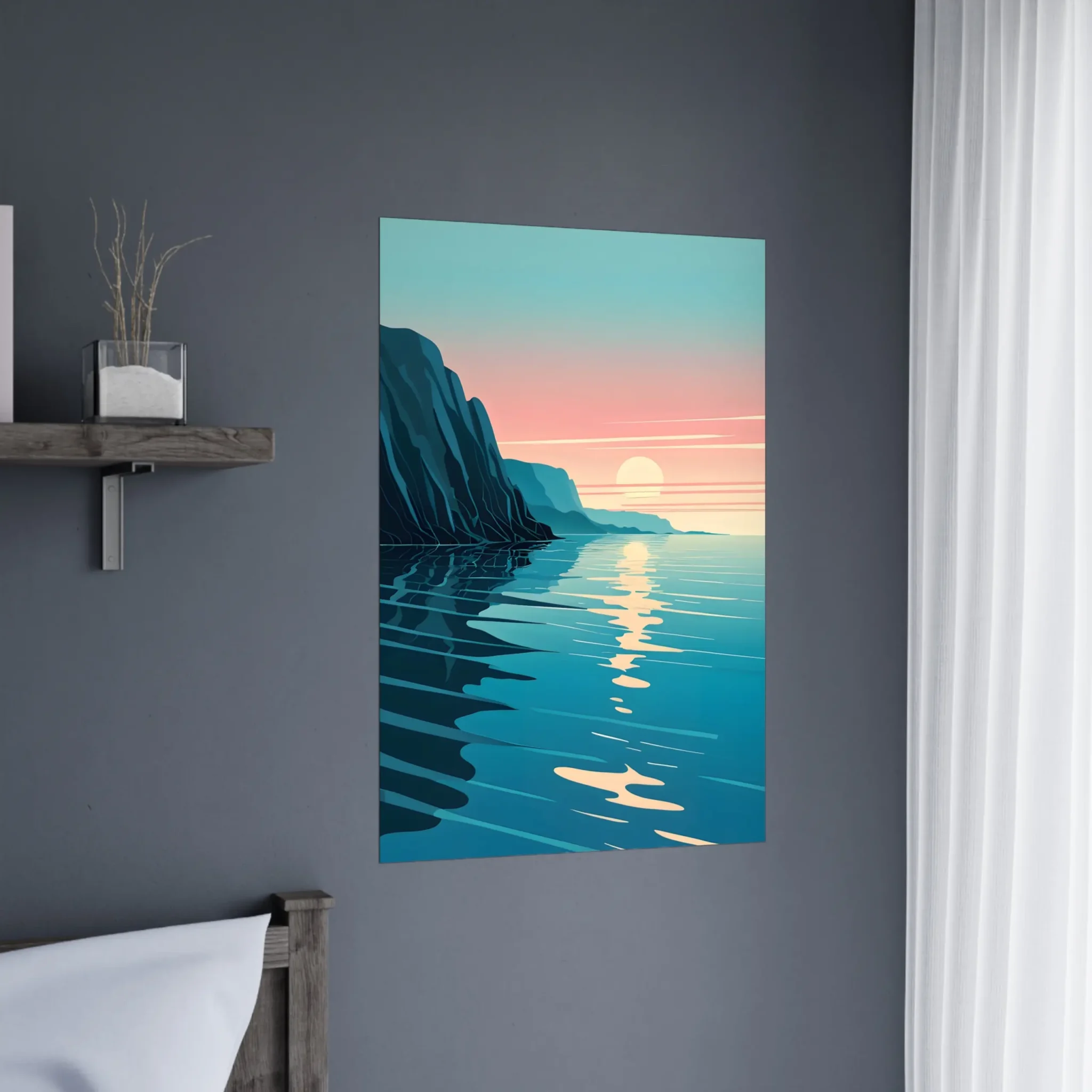 EU Giclée Print Poster COASTAL ALIGNMENT. Fine Art Wall Art with Archival Quality. Printed, packaged, and shipped in the EU. Exclusive ColorVanta design.