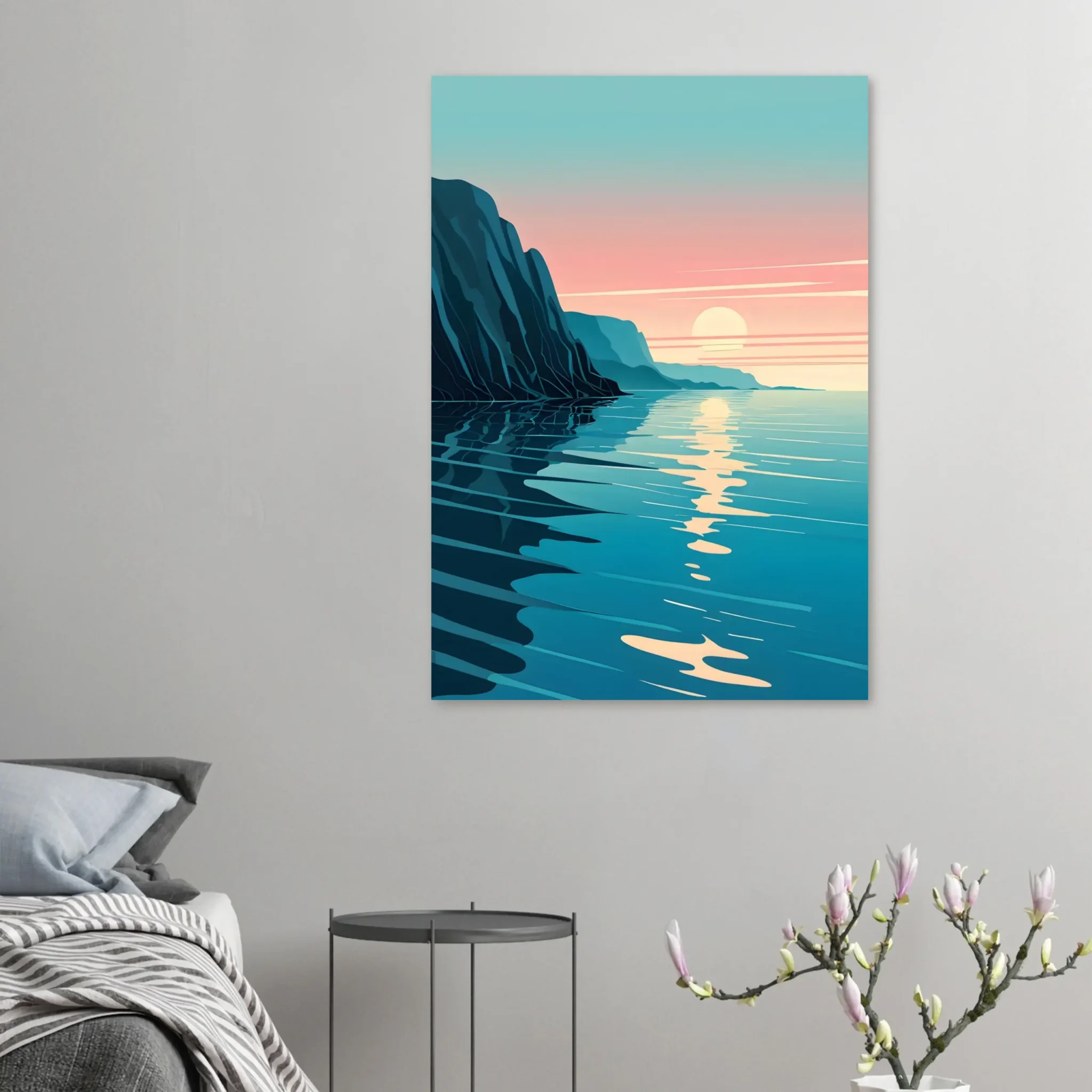 EU Giclée Print Poster COASTAL ALIGNMENT. Fine Art Wall Art with Archival Quality. Printed, packaged, and shipped in the EU. Exclusive ColorVanta design.
