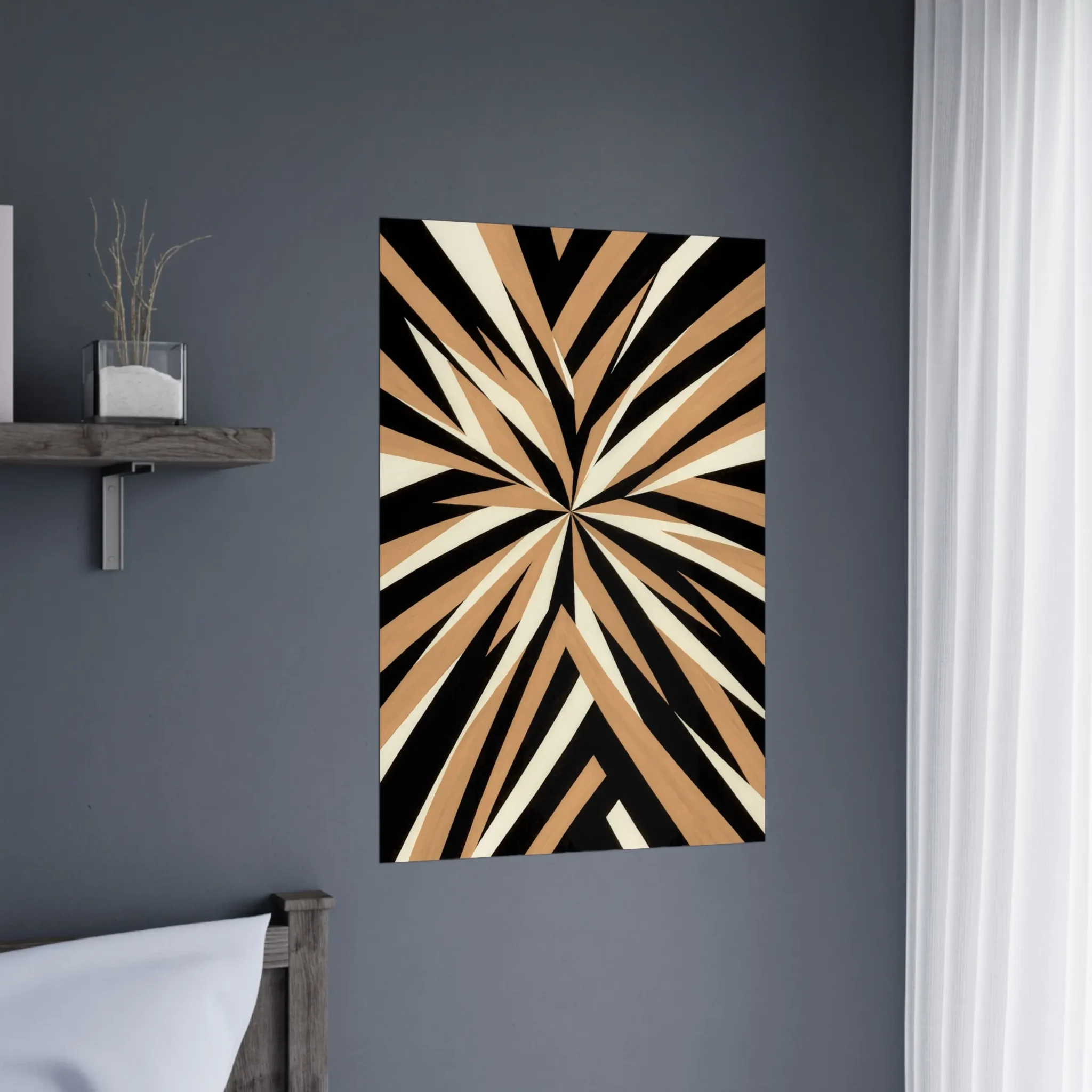 EU Giclée Print Poster COPPER BRONZE RADIANCE. Fine Art Wall Art with Archival Quality. Printed, packaged, and shipped in the EU. Exclusive ColorVanta design.