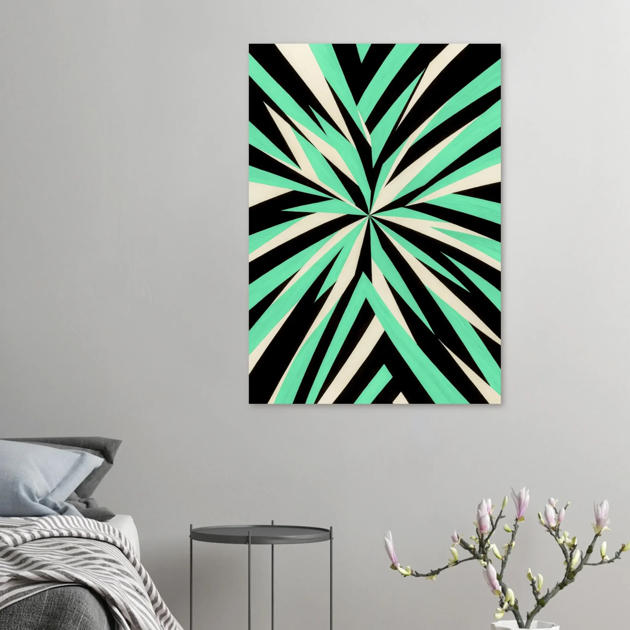 EU Giclée Print Poster EMERALD LIGHT. Fine Art Wall Art with Archival Quality. Printed, packaged, and shipped in the EU. Exclusive ColorVanta design.