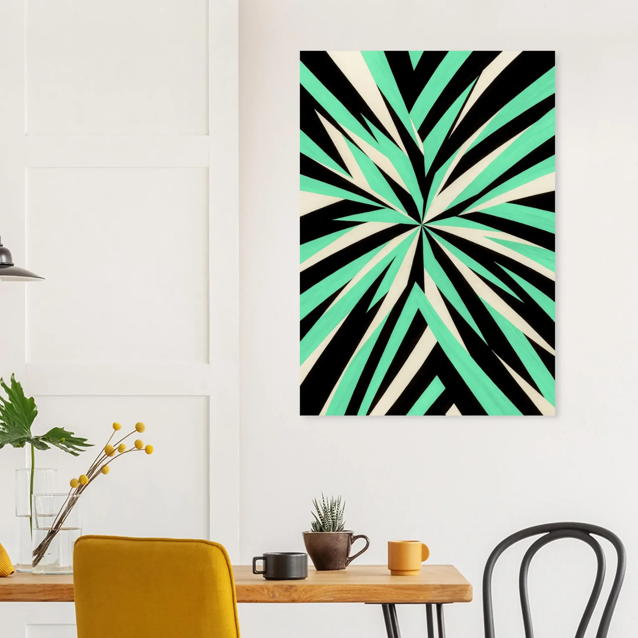 EU Giclée Print Poster EMERALD LIGHT. Fine Art Wall Art with Archival Quality. Printed, packaged, and shipped in the EU. Exclusive ColorVanta design.