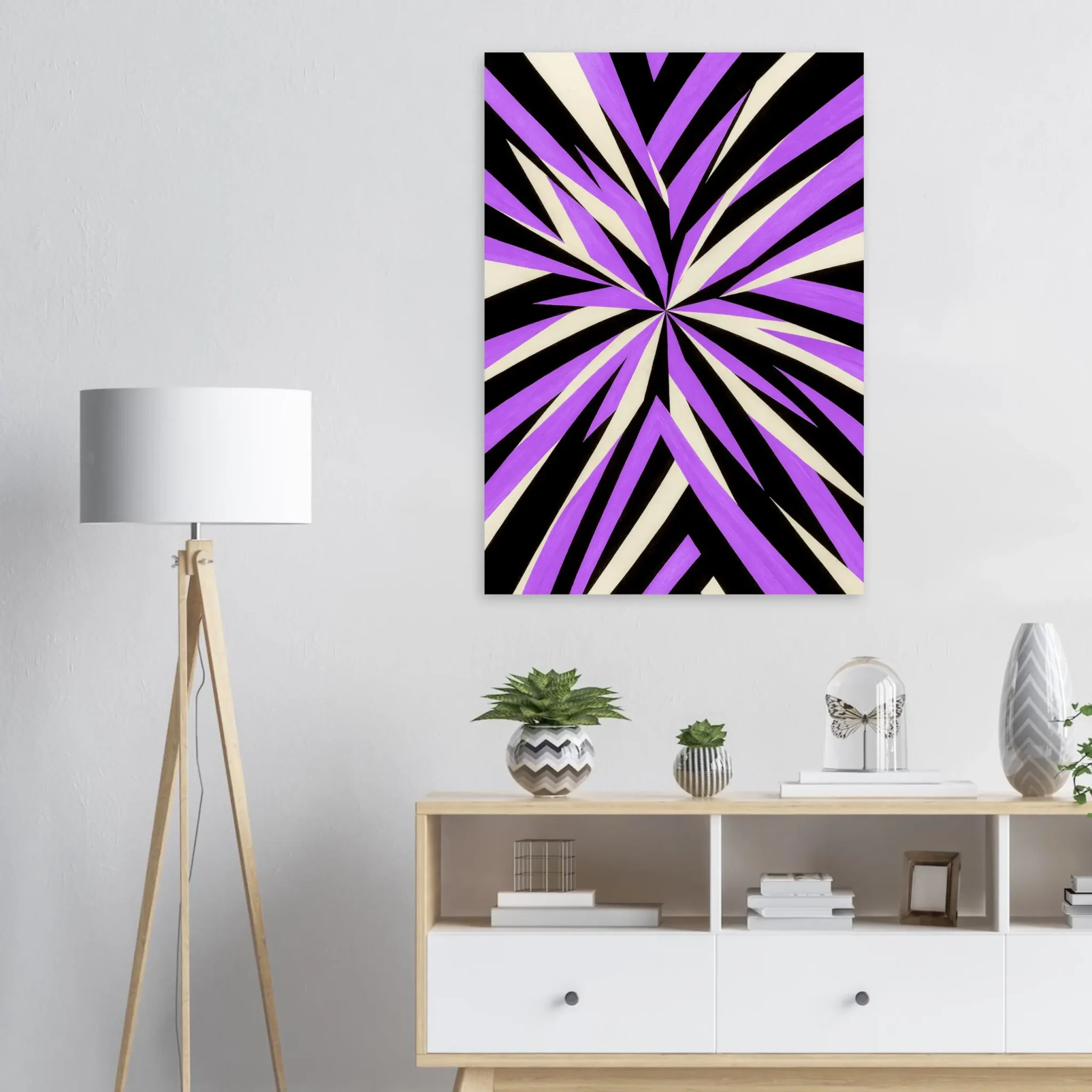 EU Giclée Print Poster VIOLET FORCE. Fine Art Wall Art with Archival Quality. Printed, packaged, and shipped in the EU. Exclusive ColorVanta design.