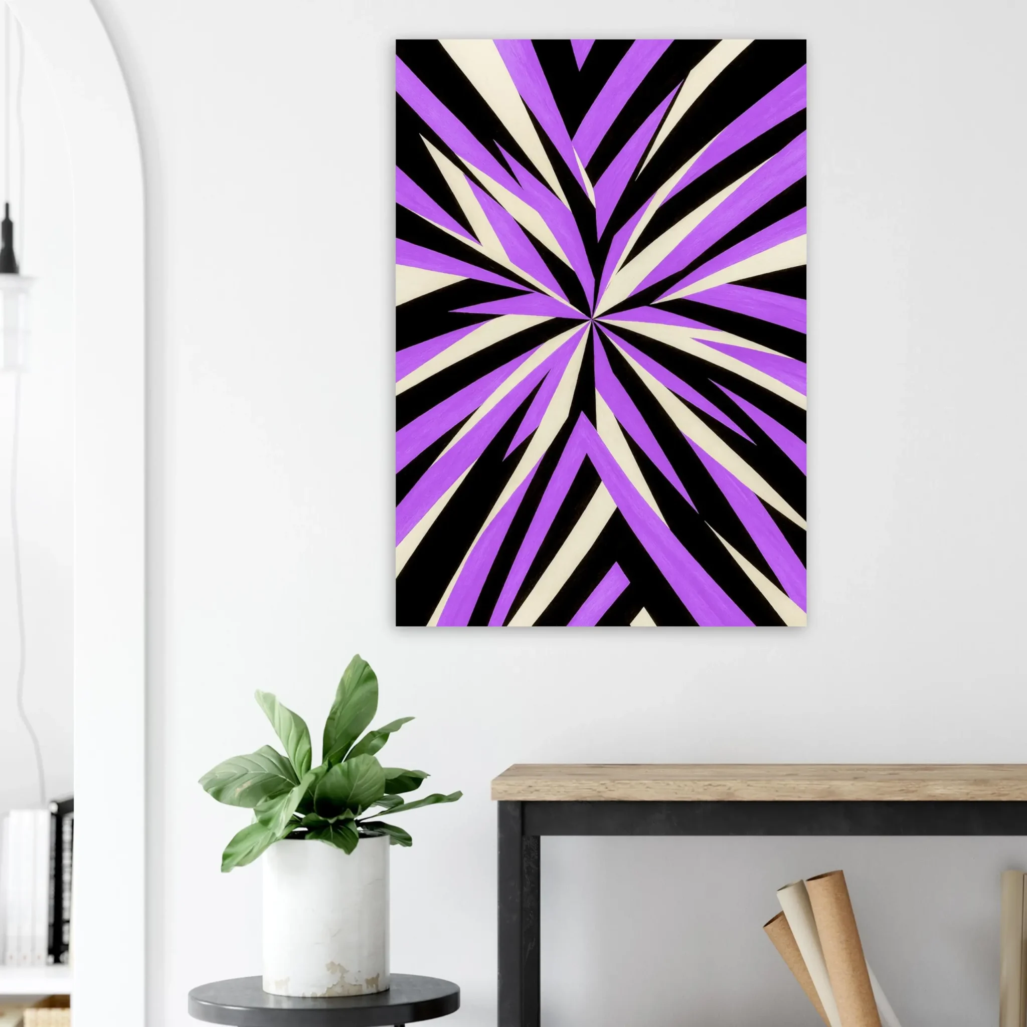 EU Giclée Print Poster VIOLET FORCE. Fine Art Wall Art with Archival Quality. Printed, packaged, and shipped in the EU. Exclusive ColorVanta design.