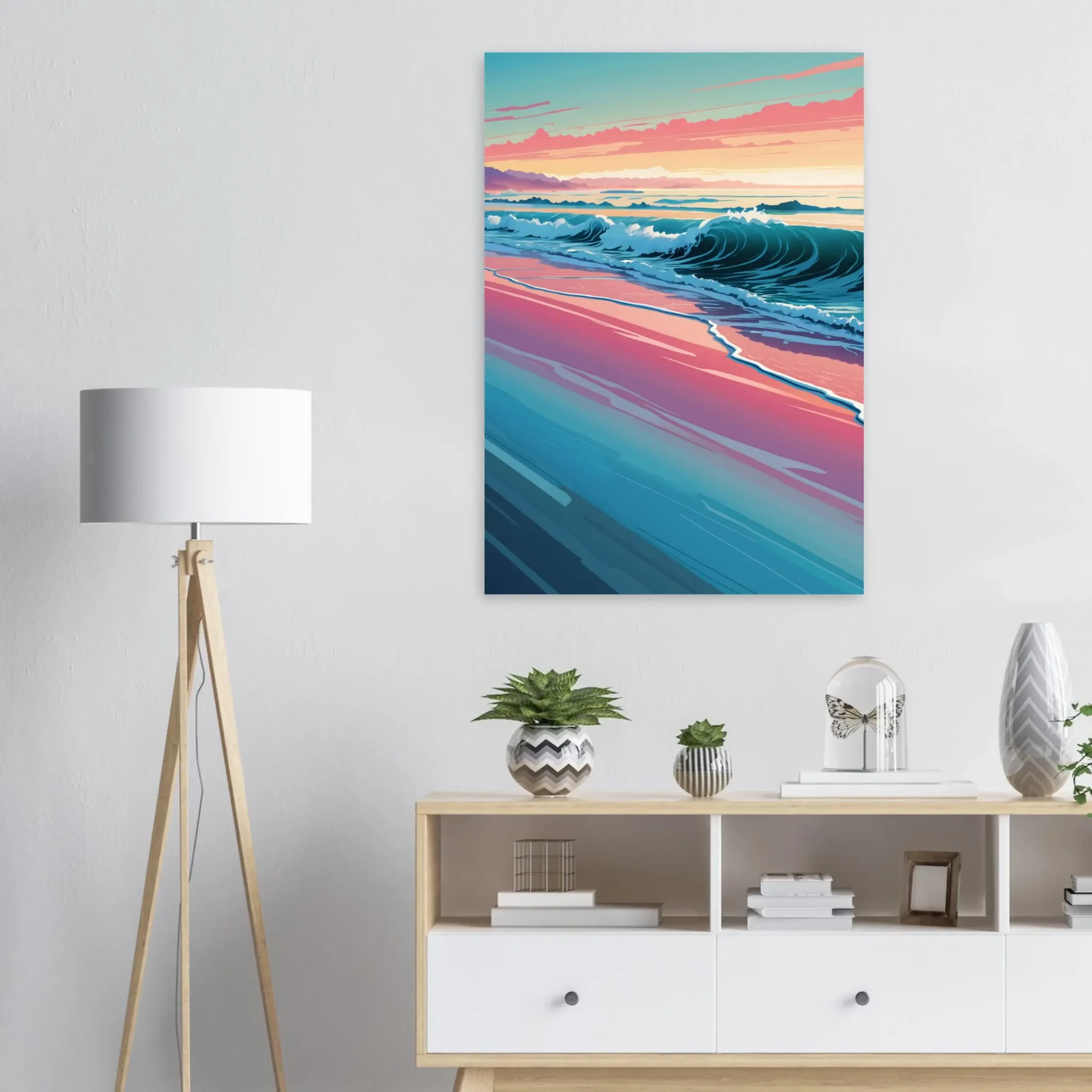 Coastal Rhythm Coastal Sunset Art Print