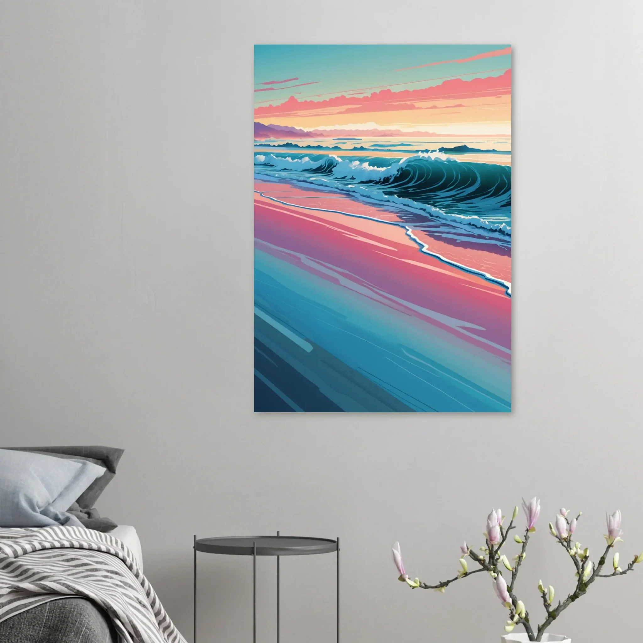 Coastal Rhythm Coastal Sunset Art Print