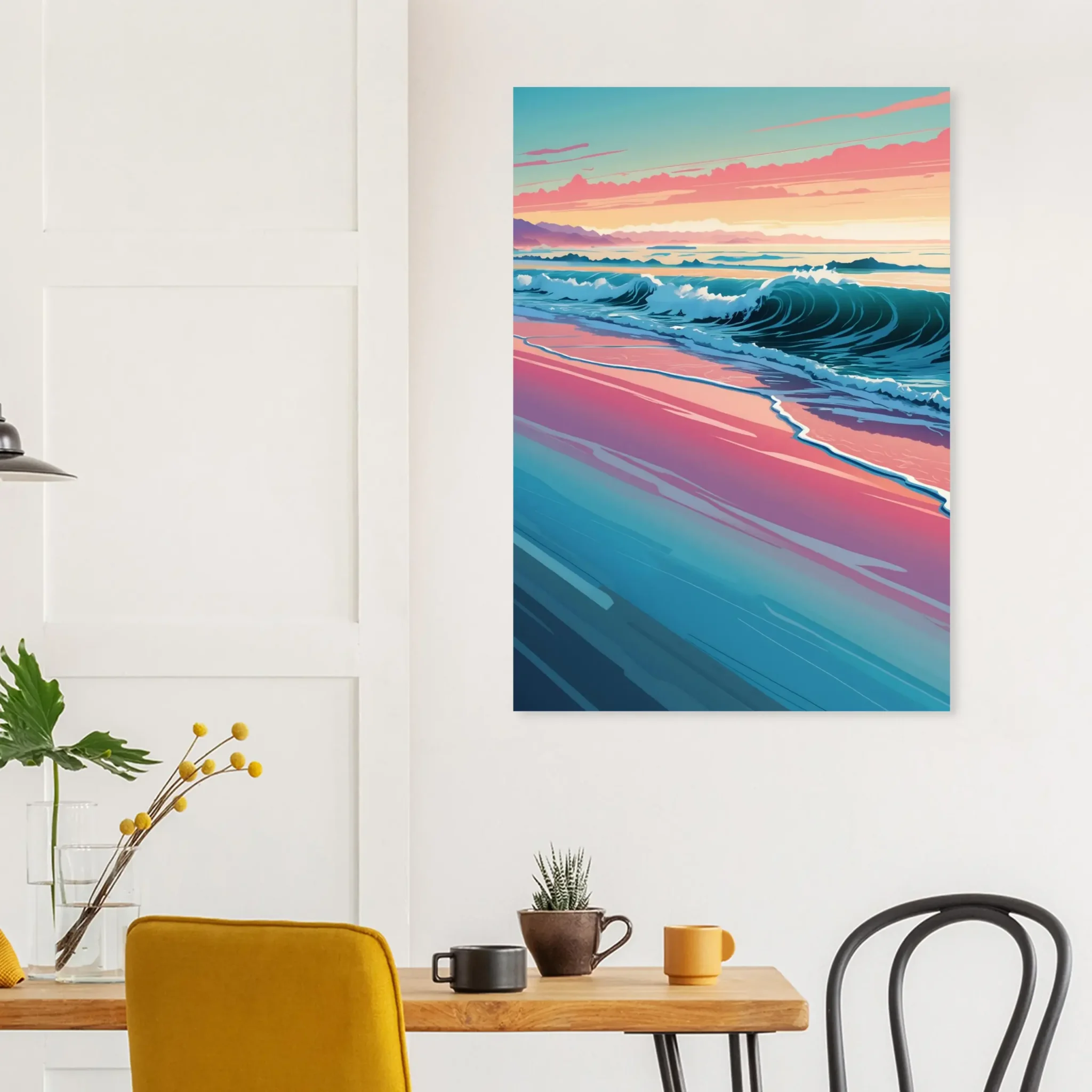 Coastal Rhythm Coastal Sunset Art Print