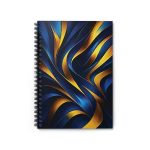 US Spiral Notebook Ruled Lines RIBBONS OF LIGHT 1