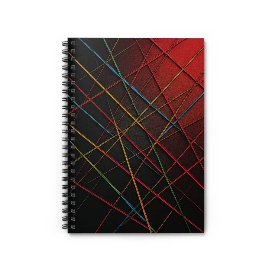 US Spiral Notebook Lined COLOR LINES FIREWIRE 1