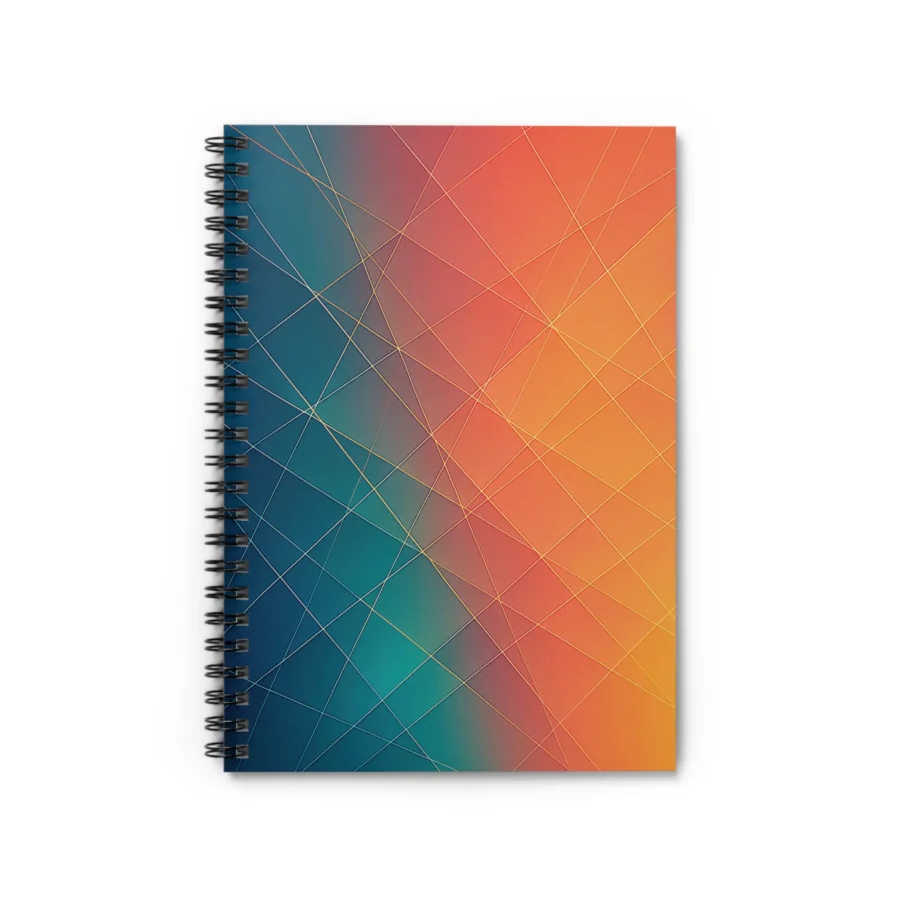 US Spiral Notebook Lined THIN LINES DUSK SHIFT 1