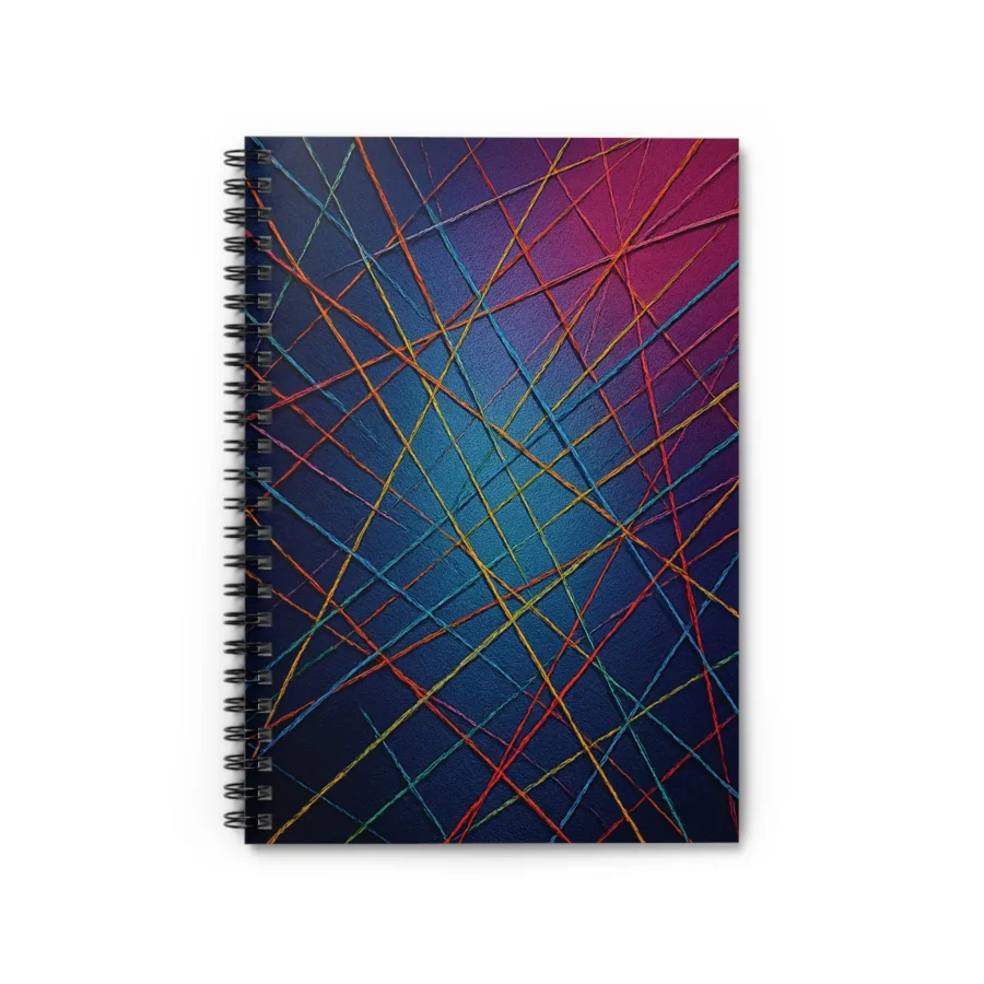 US Spiral Notebook Ruled Lines COLOR LINES ELECTRIC THREADS 1
