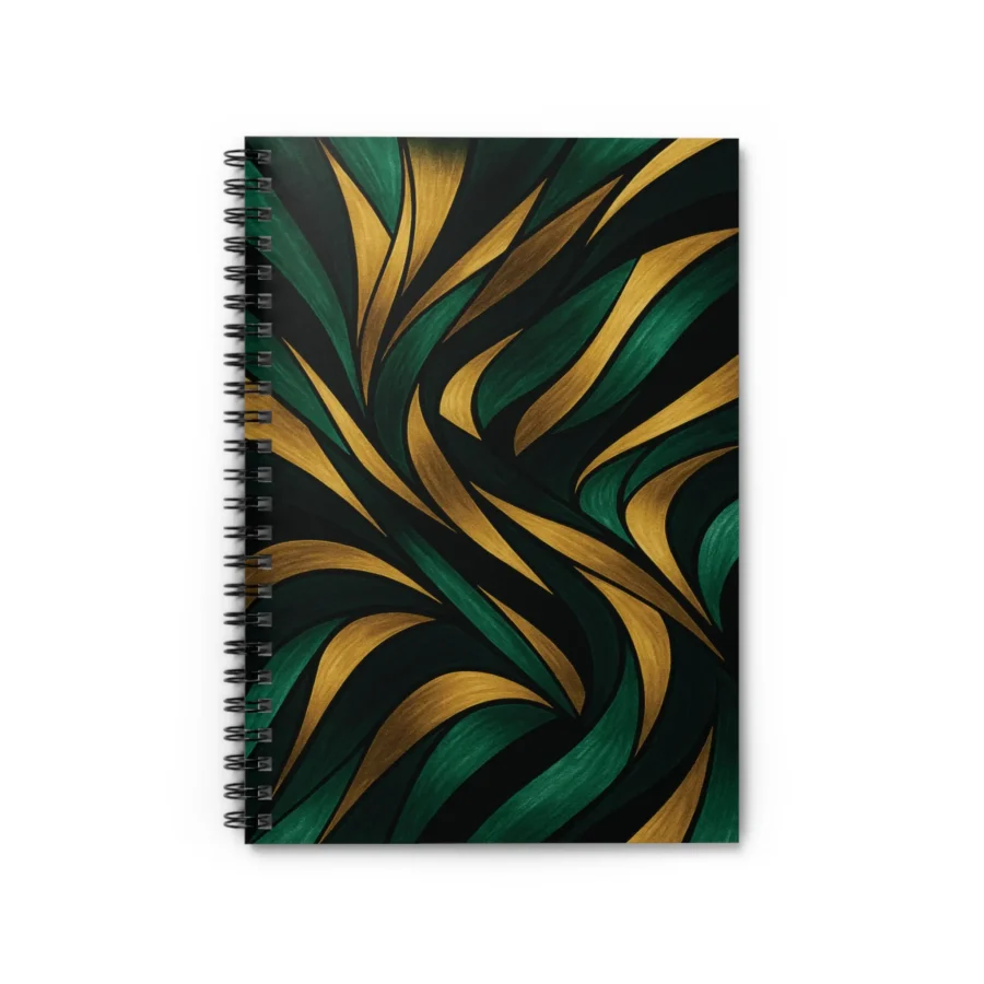 US Spiral Notebook Ruled Lines RIBBONS OF EARTH 1