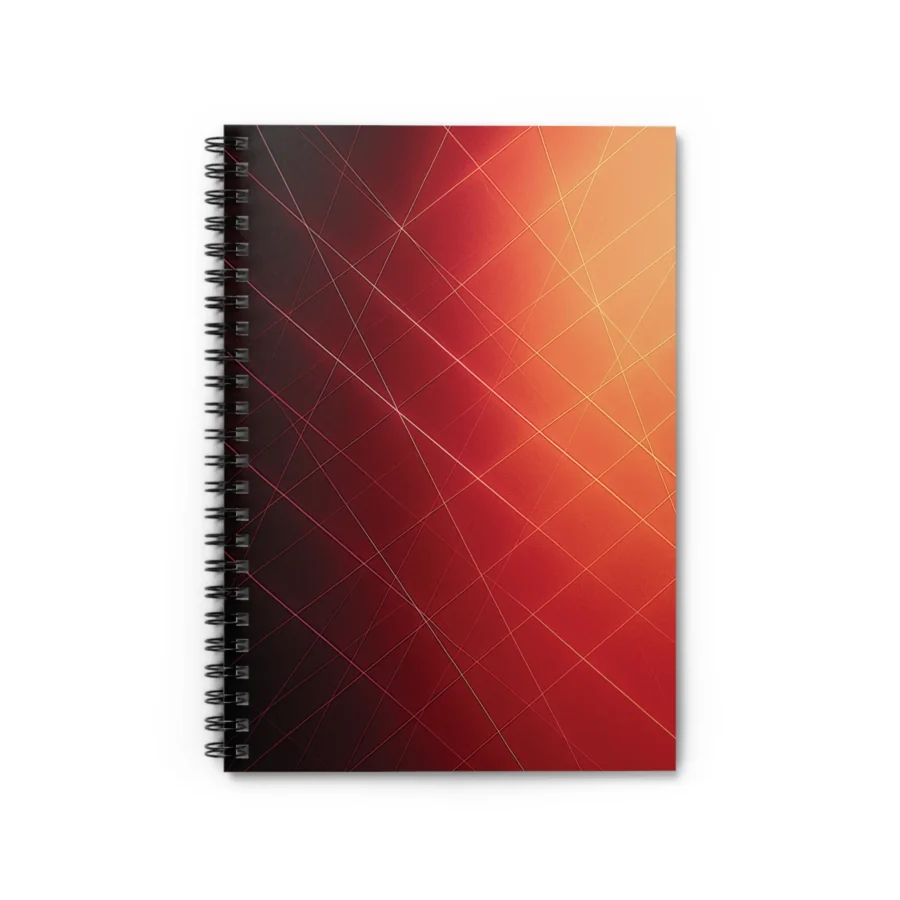 US Spiral Notebook THIN LINES GLOWFIELD 1