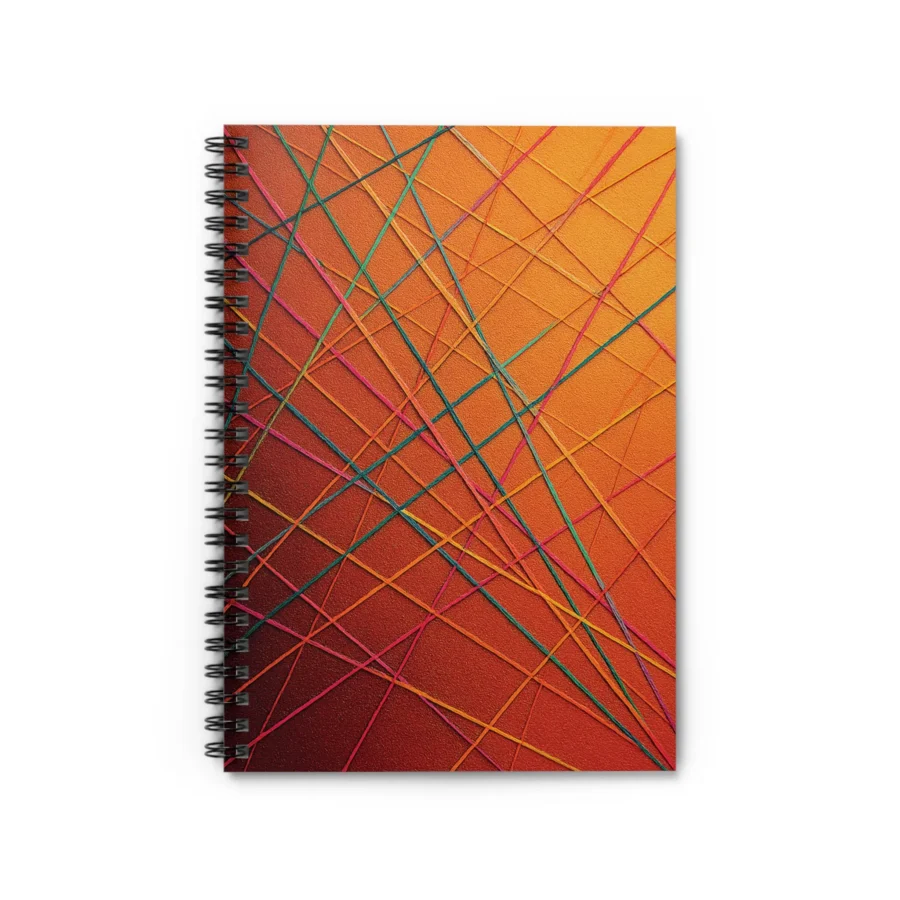 US Spiral Notebook Ruled Lines COLOR LINES HEATWEAVE 1