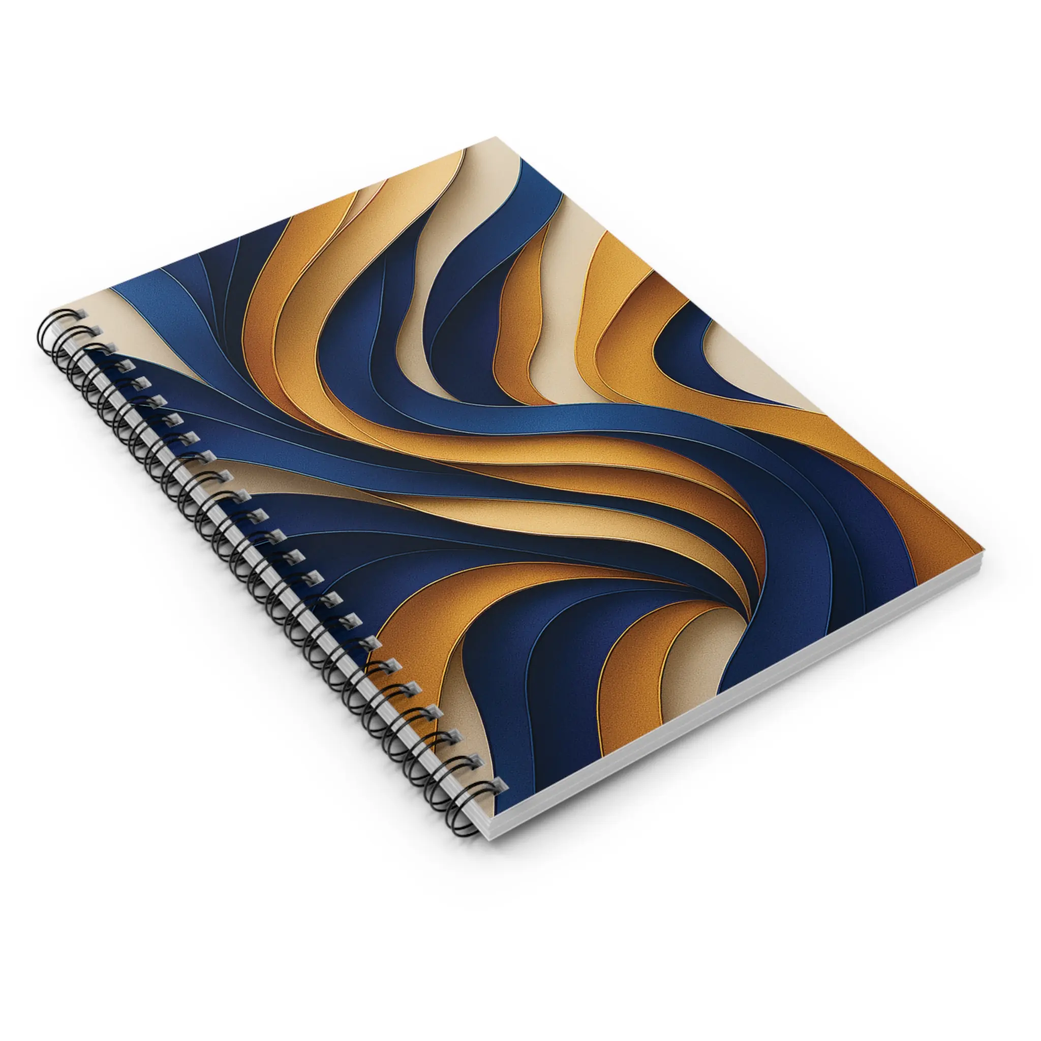 US Spiral Notebook RIBBONS OF BRASS 2 US Spiral Notebook Ruled Lines RIBBONS OF BRASS 2