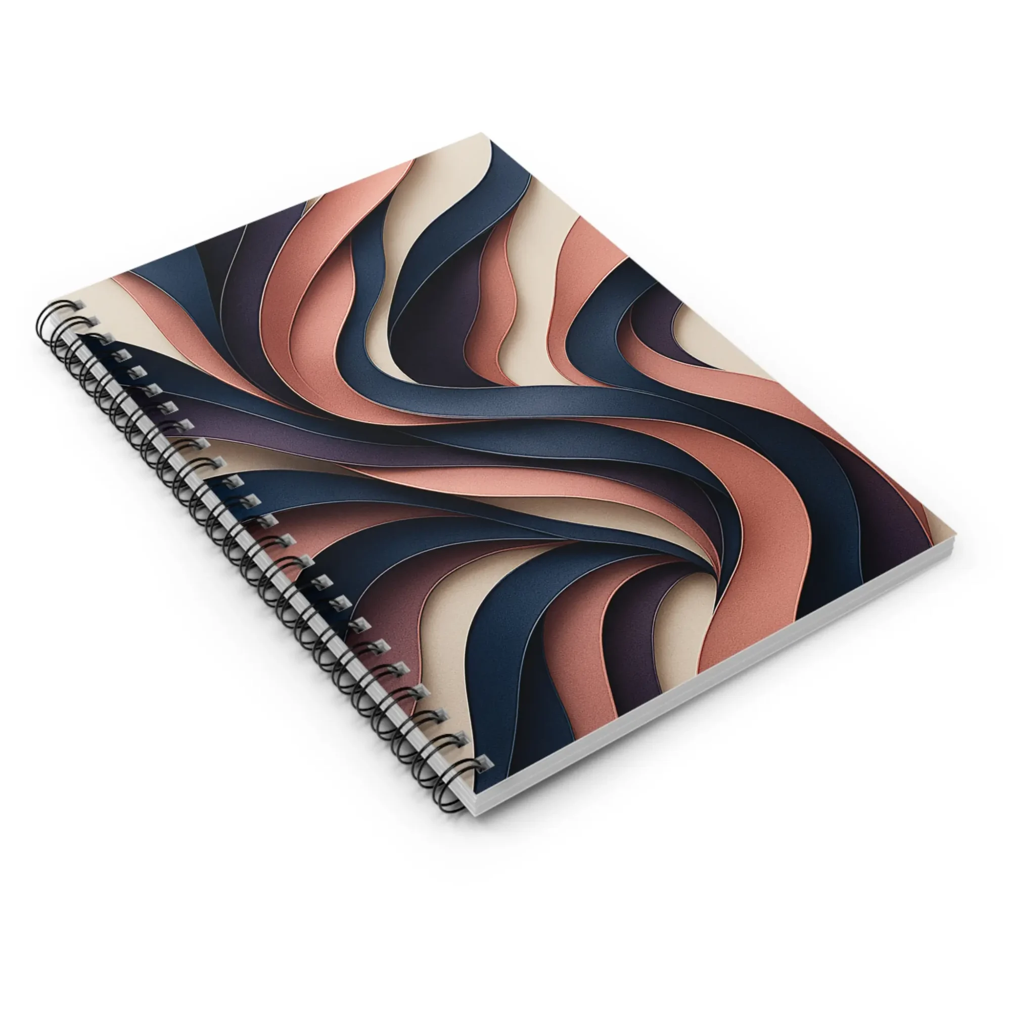 US Spiral Notebook RIBBONS OF DUSK 2 US Spiral Notebook Ruled Lines RIBBONS OF DUSK 2