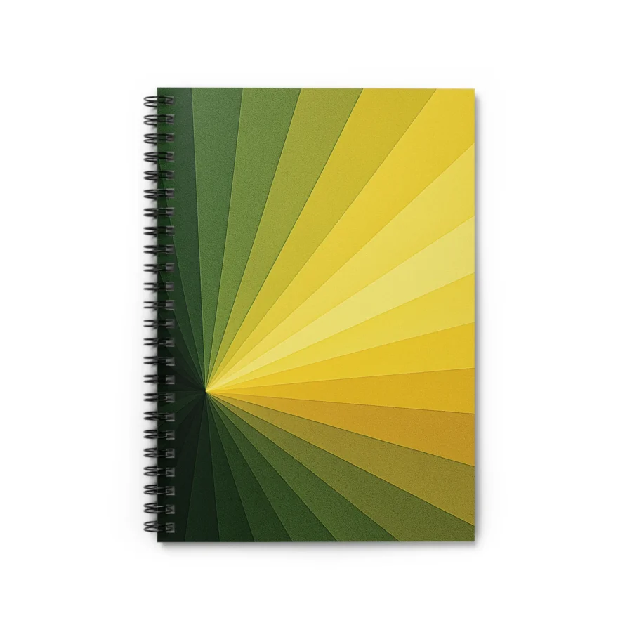 US Spiral Notebook Lined RADIAL GRADIENT SOLAR CANOPY 1