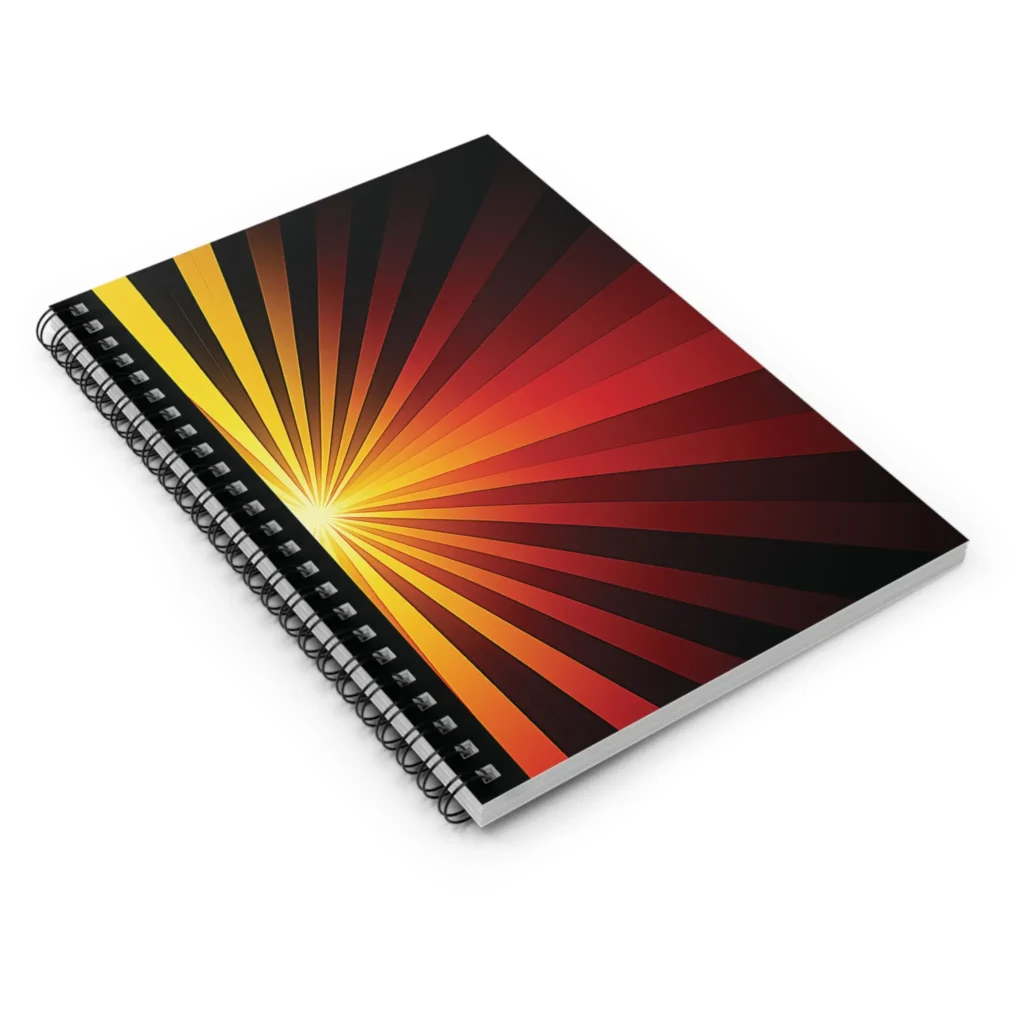 US Spiral Notebook Lined EDGELIGHT SOLAR RIFT 2