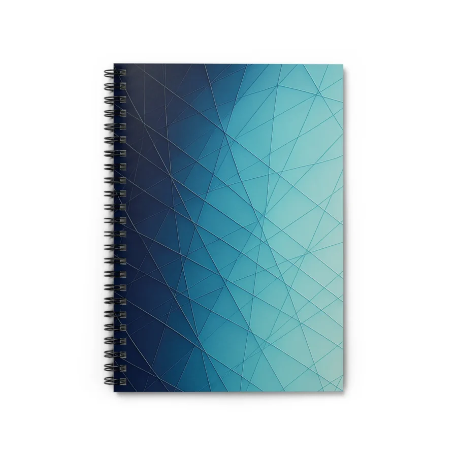 US Spiral Notebook Ruled Lines THIN LINES ICEGRID 1