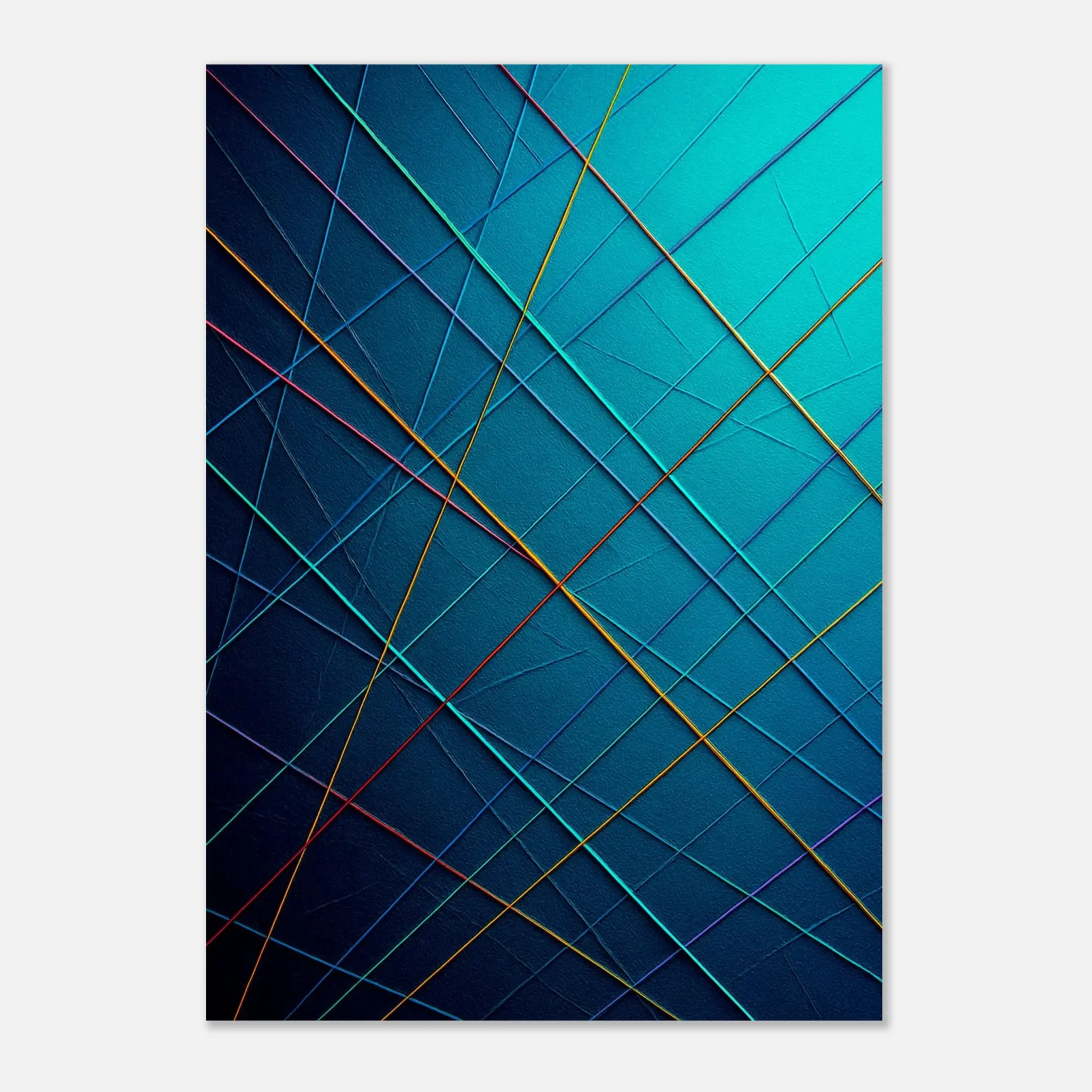 US Giclée Print Poster COOL CURRENT. Fine Art Wall Art with Archival Quality. Printed, packaged, and shipped in the US. Exclusive ColorVanta design.
