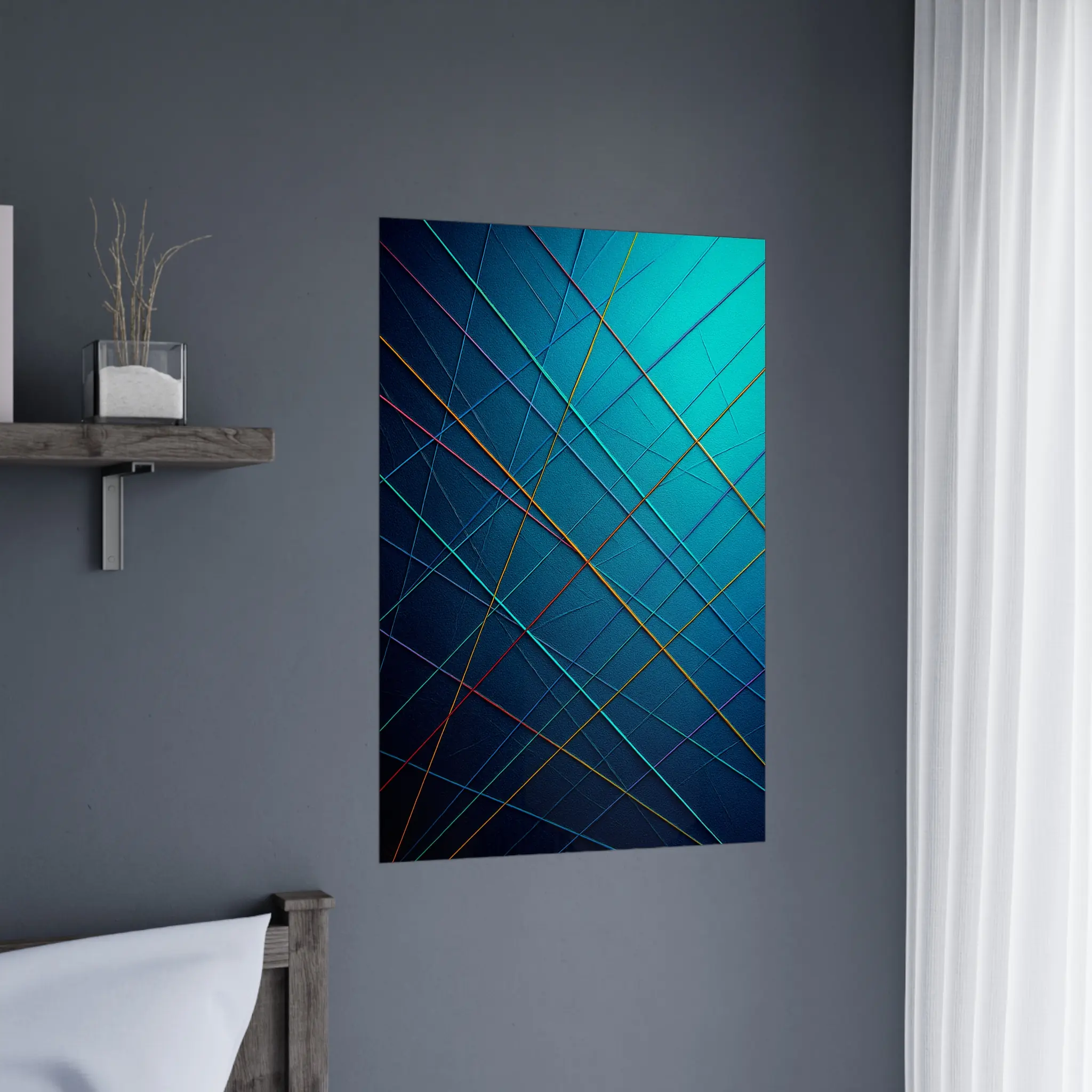 US Giclée Print Poster COOL CURRENT. Fine Art Wall Art with Archival Quality. Printed, packaged, and shipped in the US. Exclusive ColorVanta design.