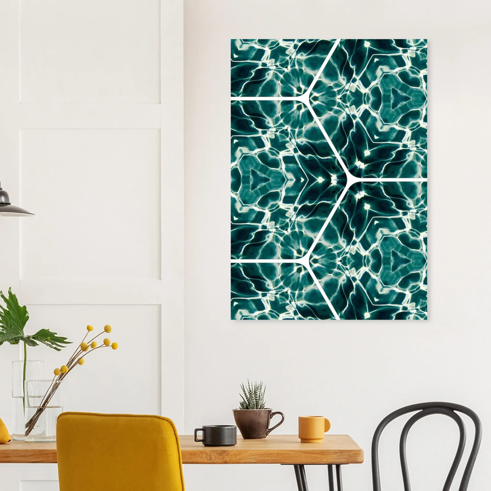 US Giclée Print Poster EMERALD WATER DANCE. Fine Art Wall Art with Archival Quality. Printed, packaged, and shipped in the US. Exclusive ColorVanta design.