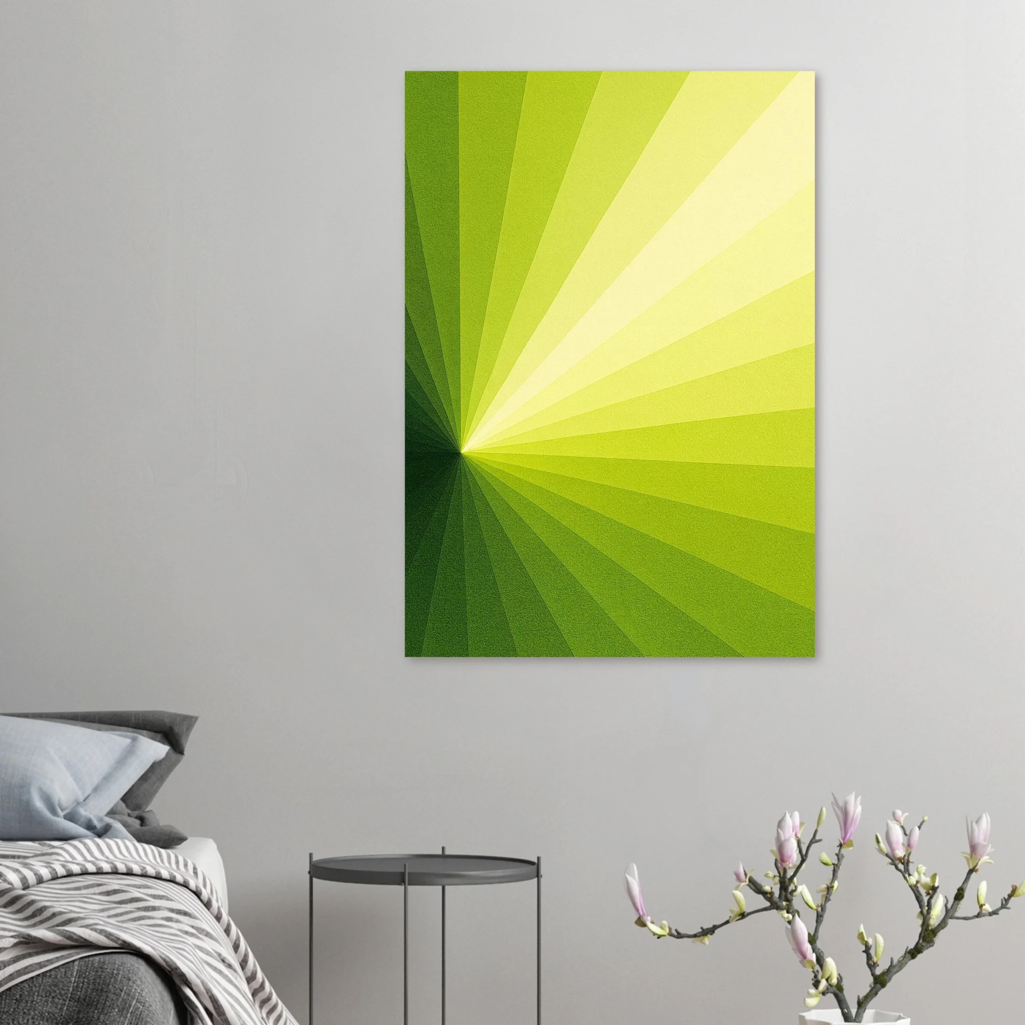US Giclée Print Poster AURORA LIME. Fine Art Wall Art with Archival Quality. Printed, packaged, and shipped in the US. Exclusive ColorVanta design.