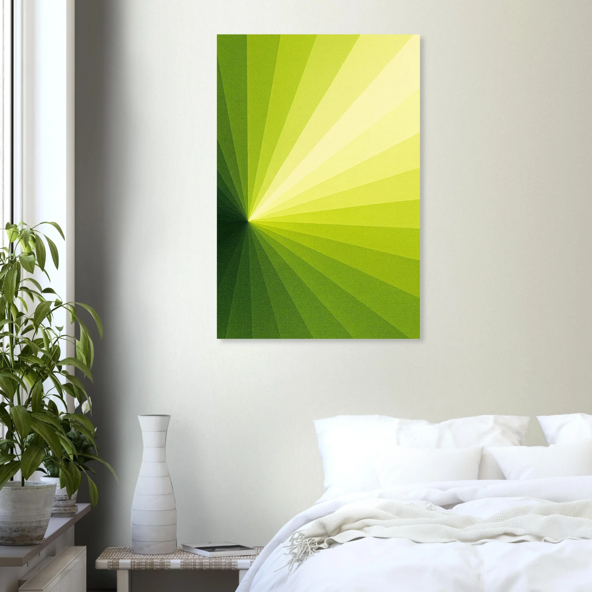 US Giclée Print Poster AURORA LIME. Fine Art Wall Art with Archival Quality. Printed, packaged, and shipped in the US. Exclusive ColorVanta design.