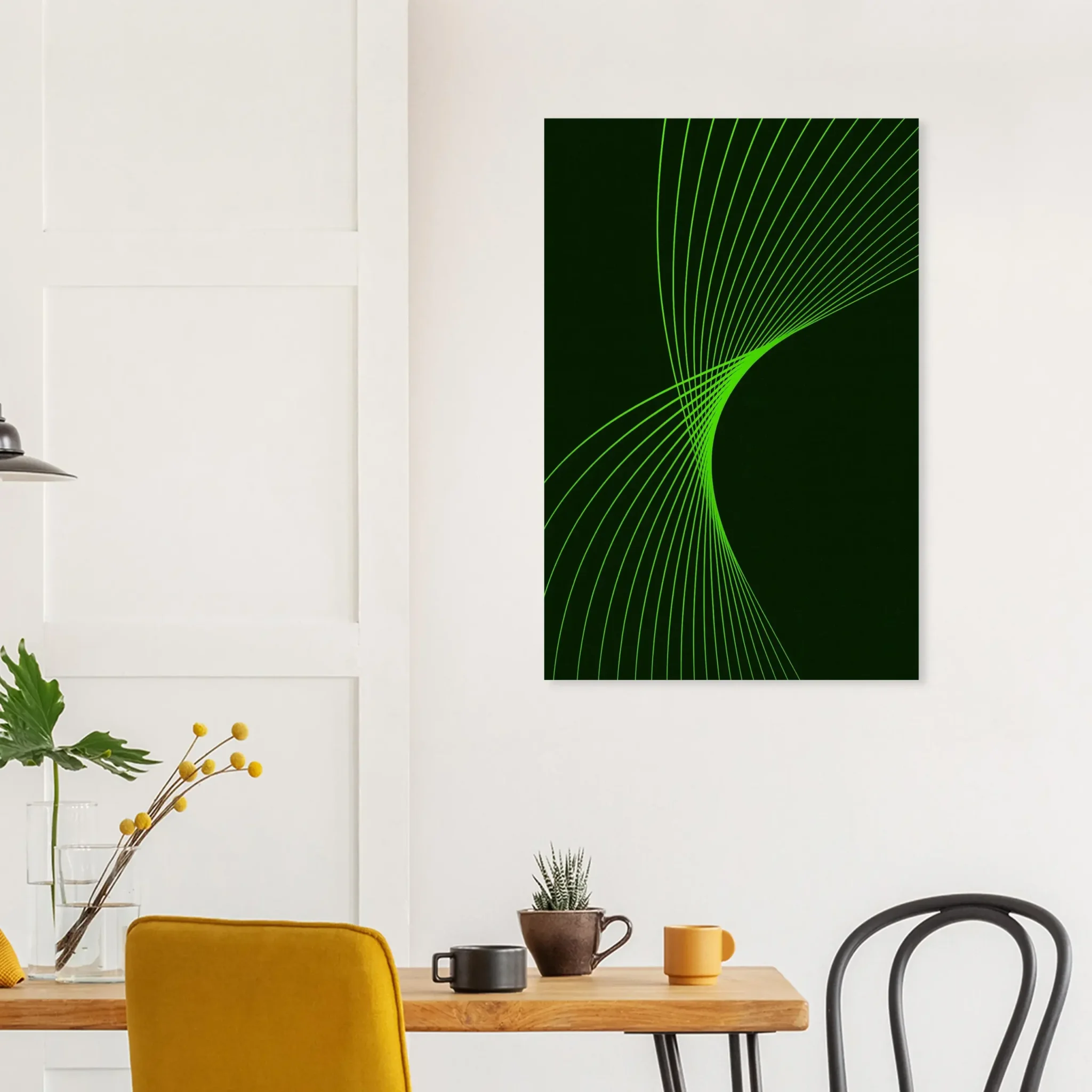 US Giclée Print Poster CHARTREUSE FLUX. Fine Art Wall Art with Archival Quality. Exclusive ColorVanta design.