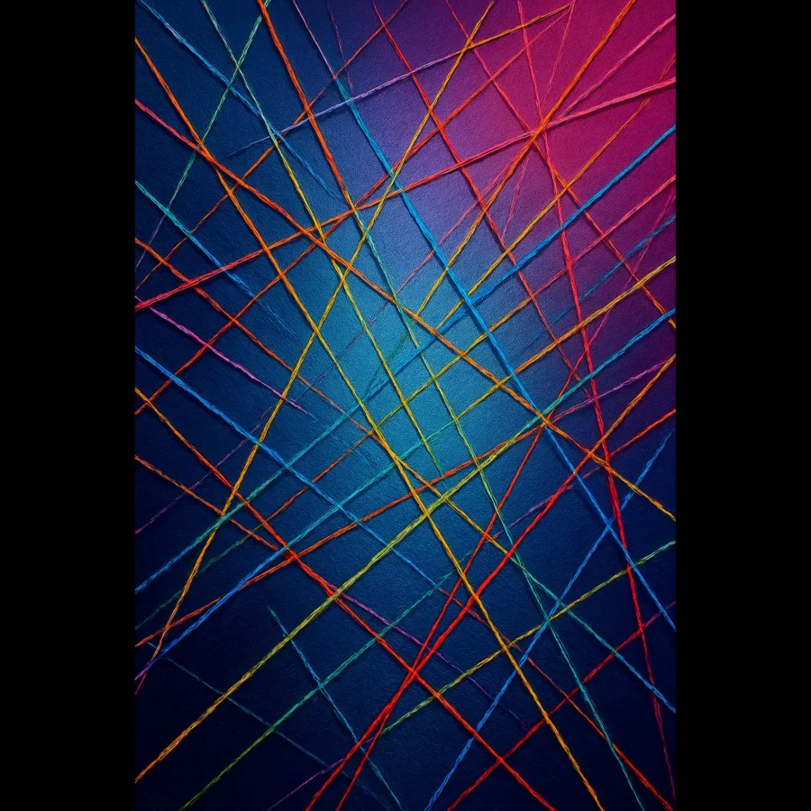 US ELECTRIC THREADS US Giclée Print Poster ELECTRIC THREADS. Fine Art Wall Art with Archival Quality. Printed, packaged, and shipped in the US. Exclusive ColorVanta design.