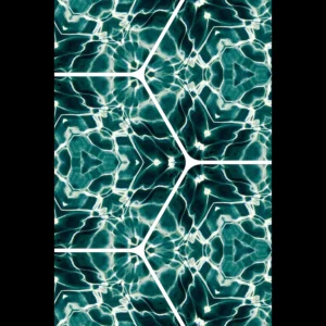 US Giclée Print Poster EMERALD WATER DANCE. Fine Art Wall Art with Archival Quality. Printed, packaged, and shipped in the US. Exclusive ColorVanta design.