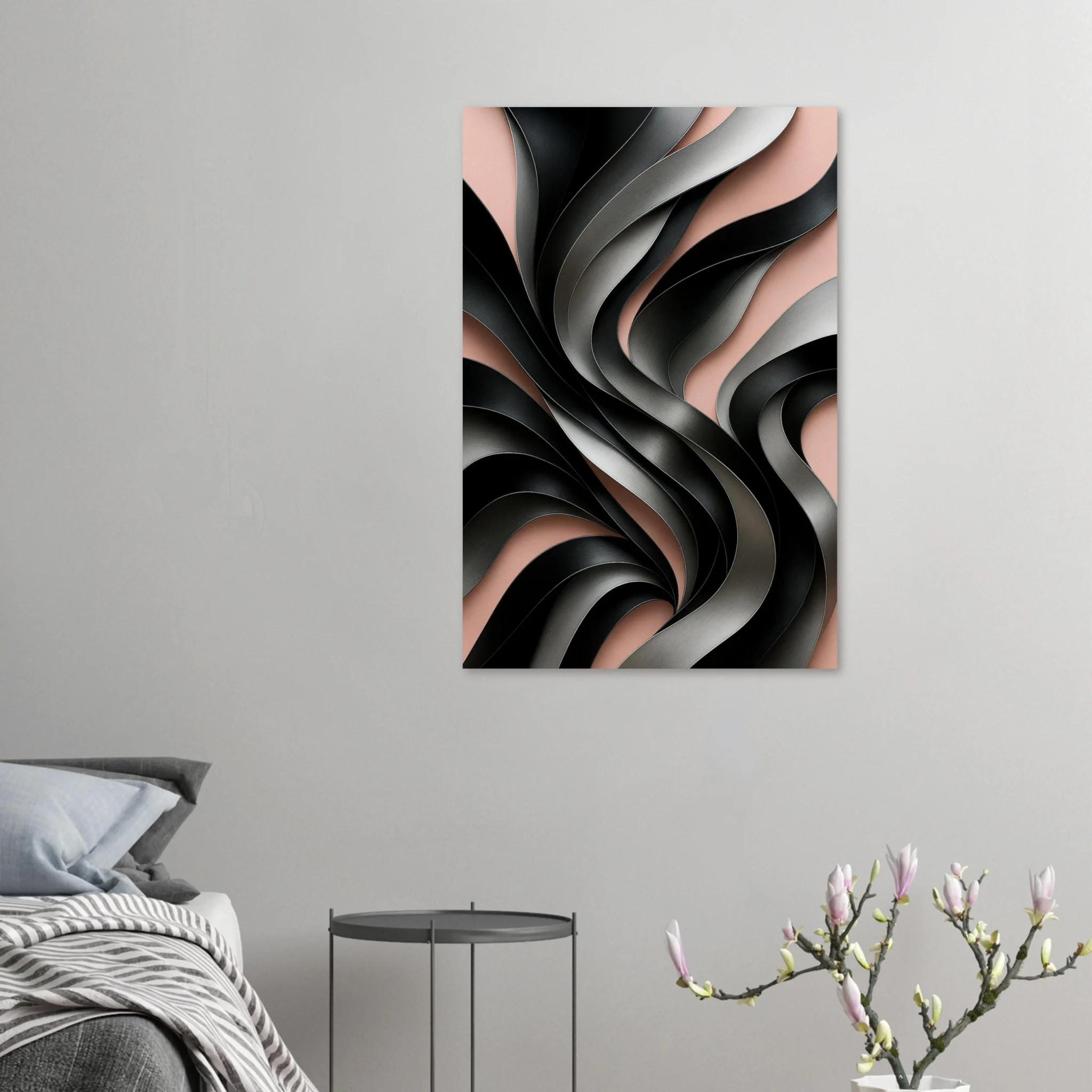 US Giclée Print Poster GRAPHITE AND ROSE. Fine Art Wall Art with Archival Quality. Printed, packaged, and shipped in the US. Exclusive ColorVanta design.