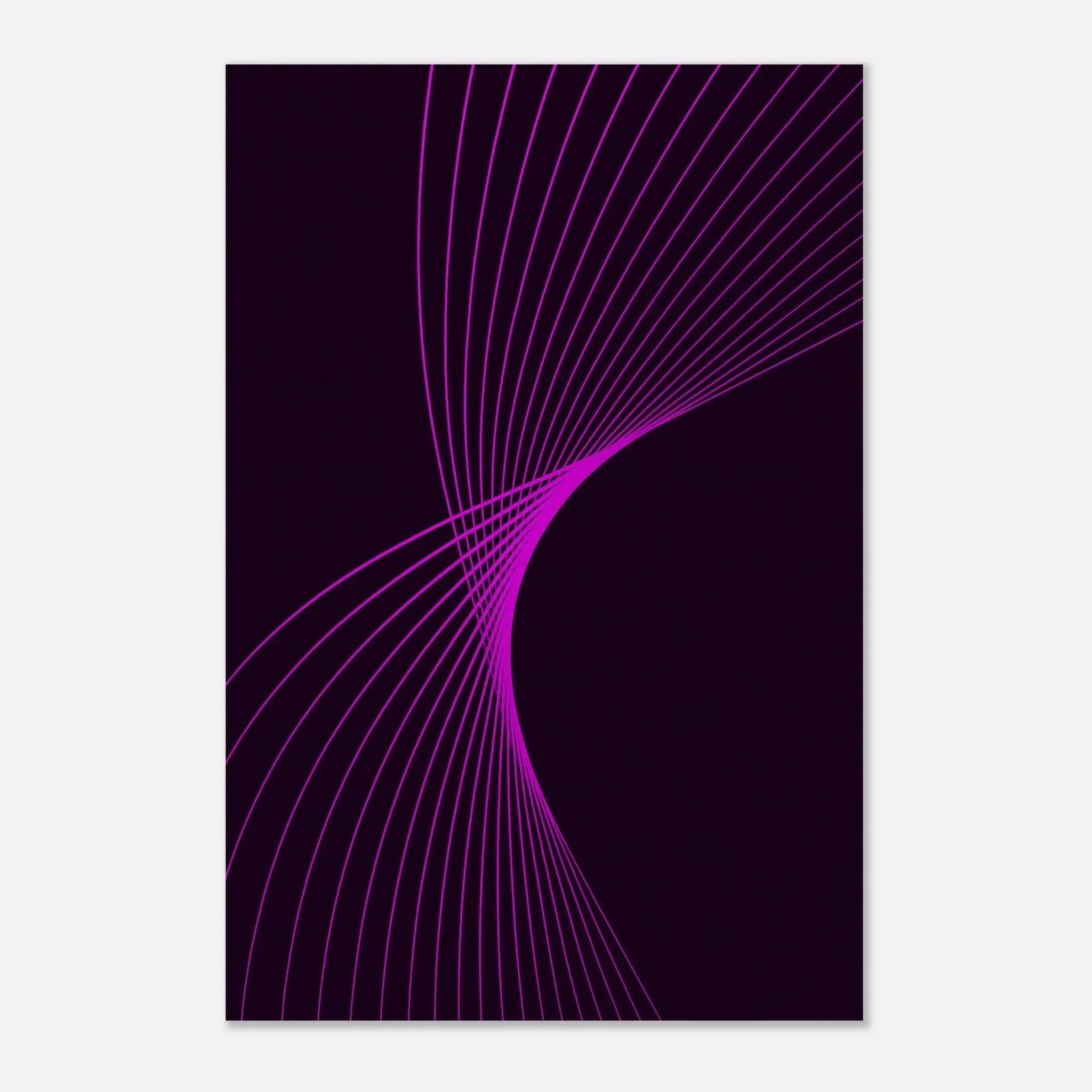 US Giclée Print Poster MAGENTA FLUX. Fine Art Wall Art with Archival Quality. Printed, packaged, and shipped in the US. Exclusive ColorVanta design.