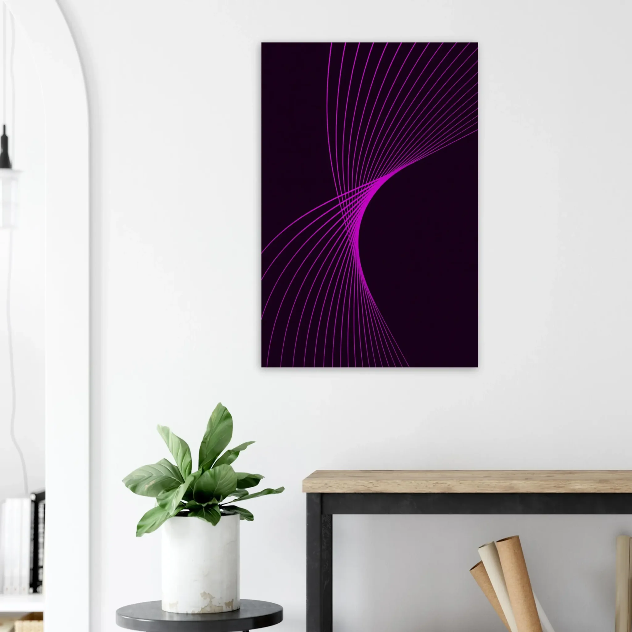 US Giclée Print Poster MAGENTA FLUX. Fine Art Wall Art with Archival Quality. Printed, packaged, and shipped in the US. Exclusive ColorVanta design.
