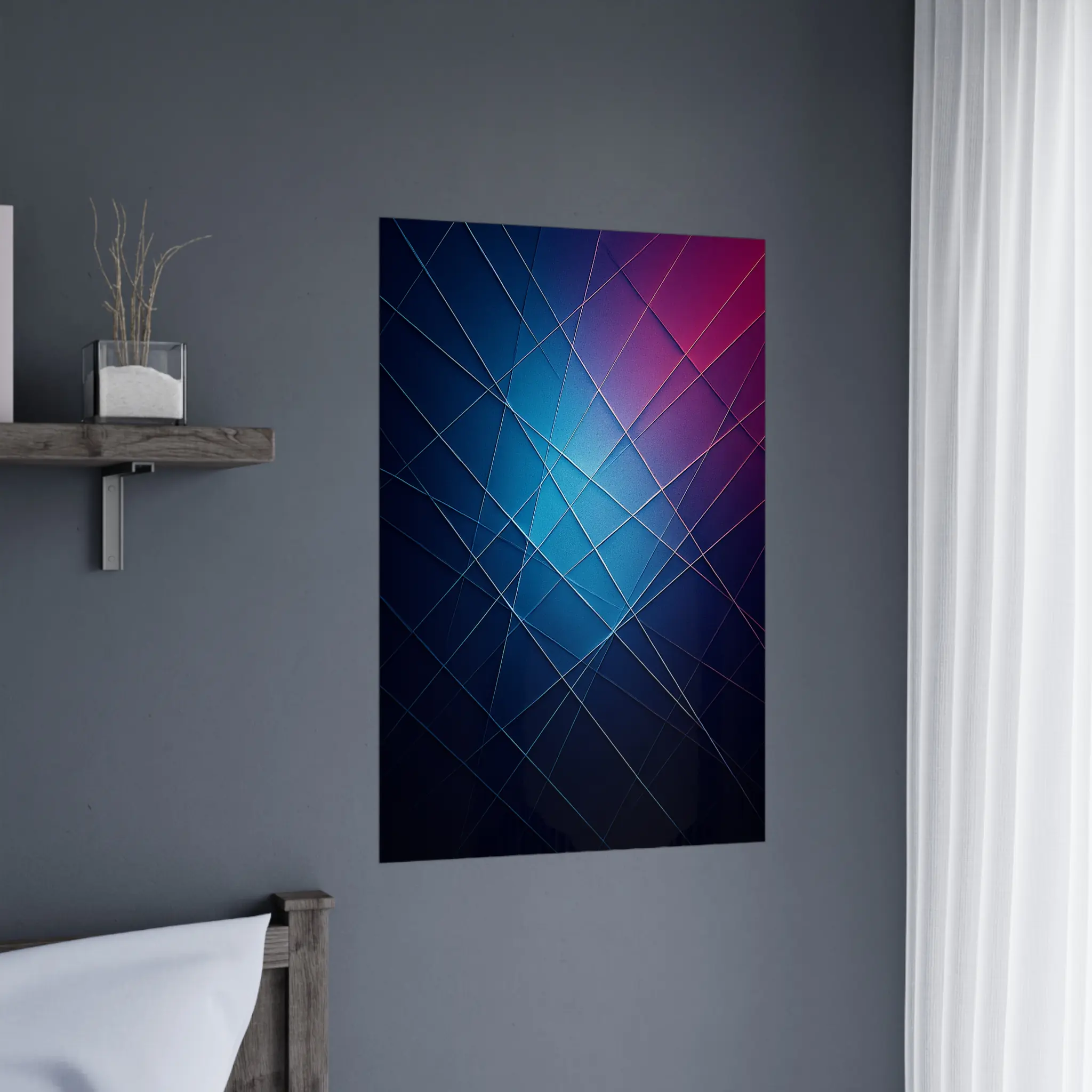 US Giclée Print Poster MIDNIGHT CURRENT. Fine Art Wall Art with Archival Quality. Printed, packaged, and shipped in the US. Exclusive ColorVanta design.