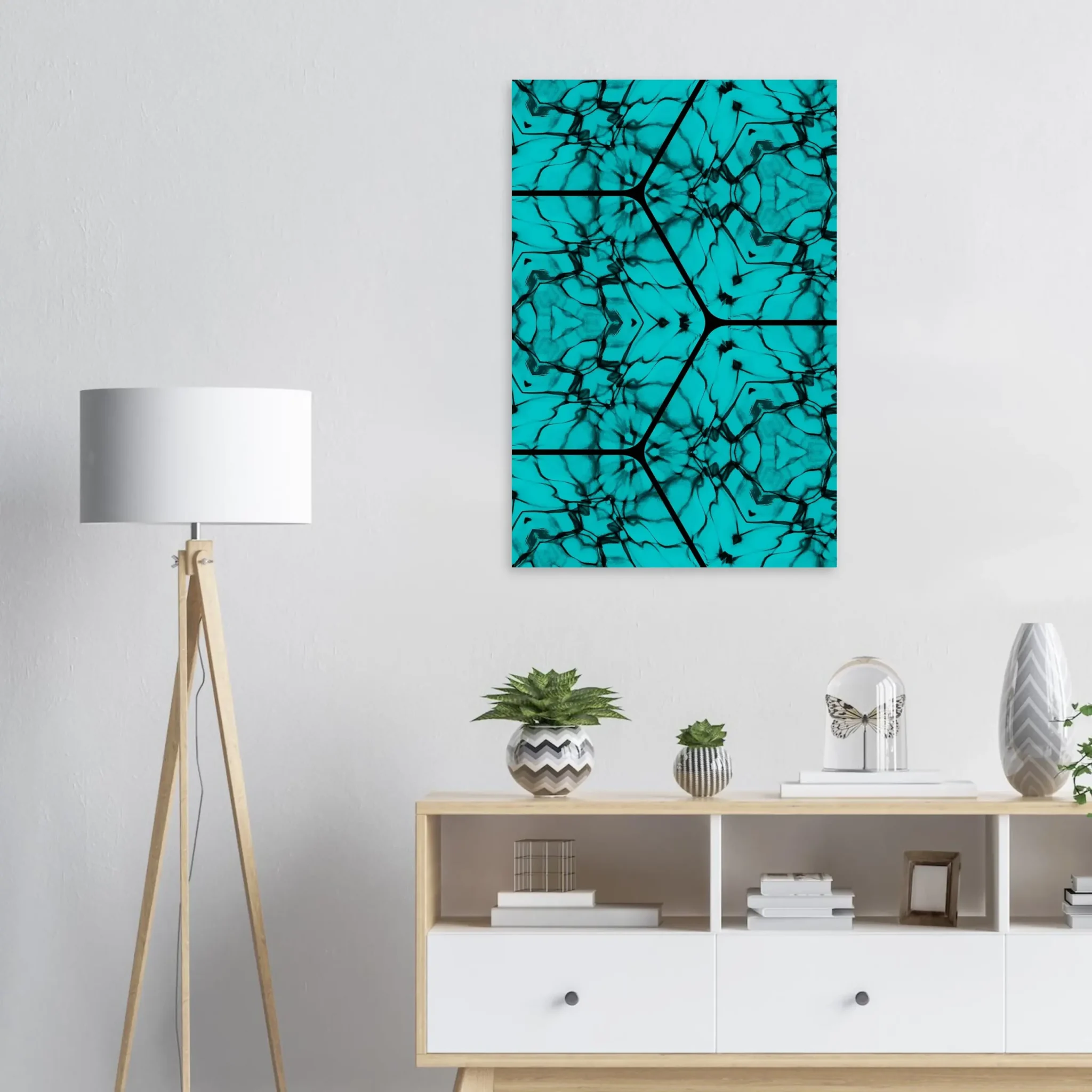 US Giclée Print Poster TURQUOISE CURRENT. Fine Art Wall Art with Archival Quality. Printed, packaged, and shipped in the US. Exclusive ColorVanta design.