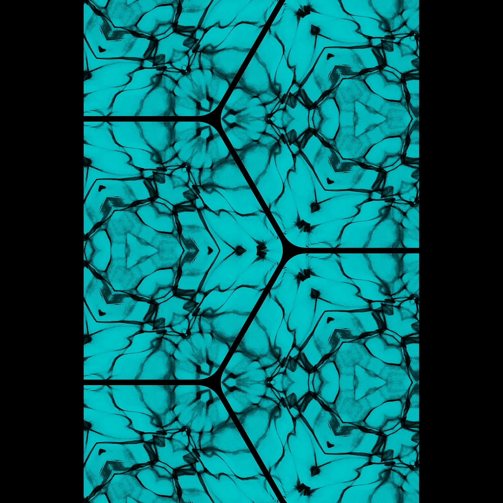 US Giclée Print Poster TURQUOISE CURRENT. Fine Art Wall Art with Archival Quality. Printed, packaged, and shipped in the US. Exclusive ColorVanta design.