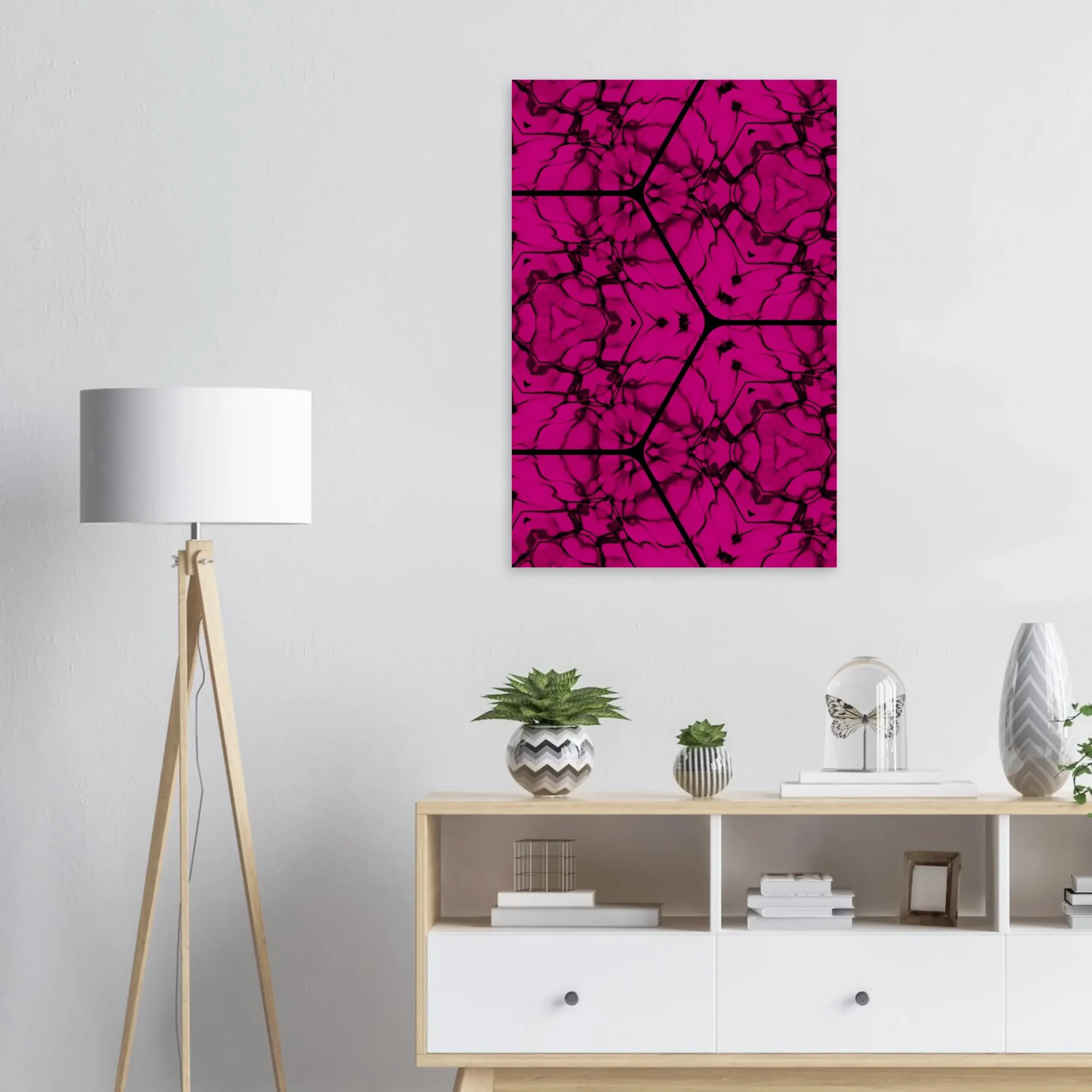 US Giclée Print Poster VIOLET PULSE. Fine Art Wall Art with Archival Quality. Printed, packaged, and shipped in the US. Exclusive ColorVanta design.