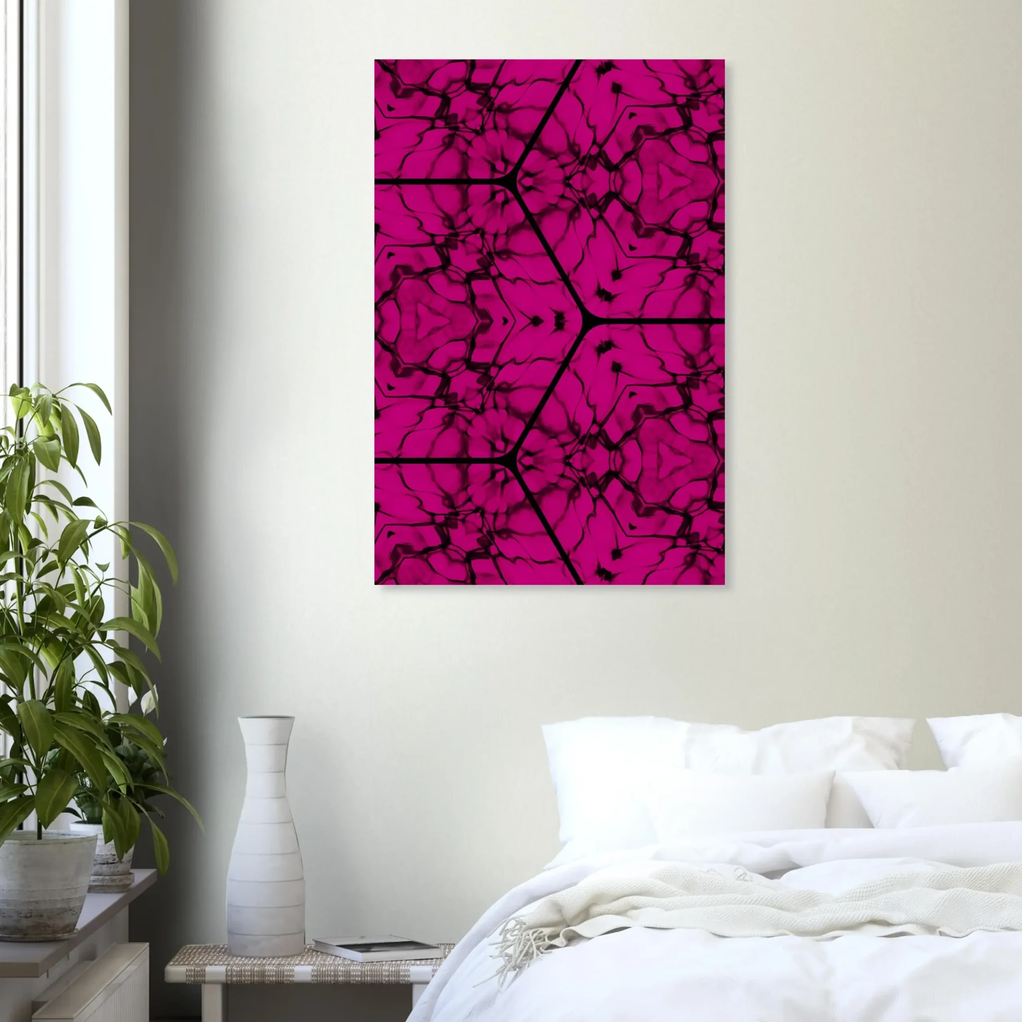 US Giclée Print Poster VIOLET PULSE. Fine Art Wall Art with Archival Quality. Printed, packaged, and shipped in the US. Exclusive ColorVanta design.