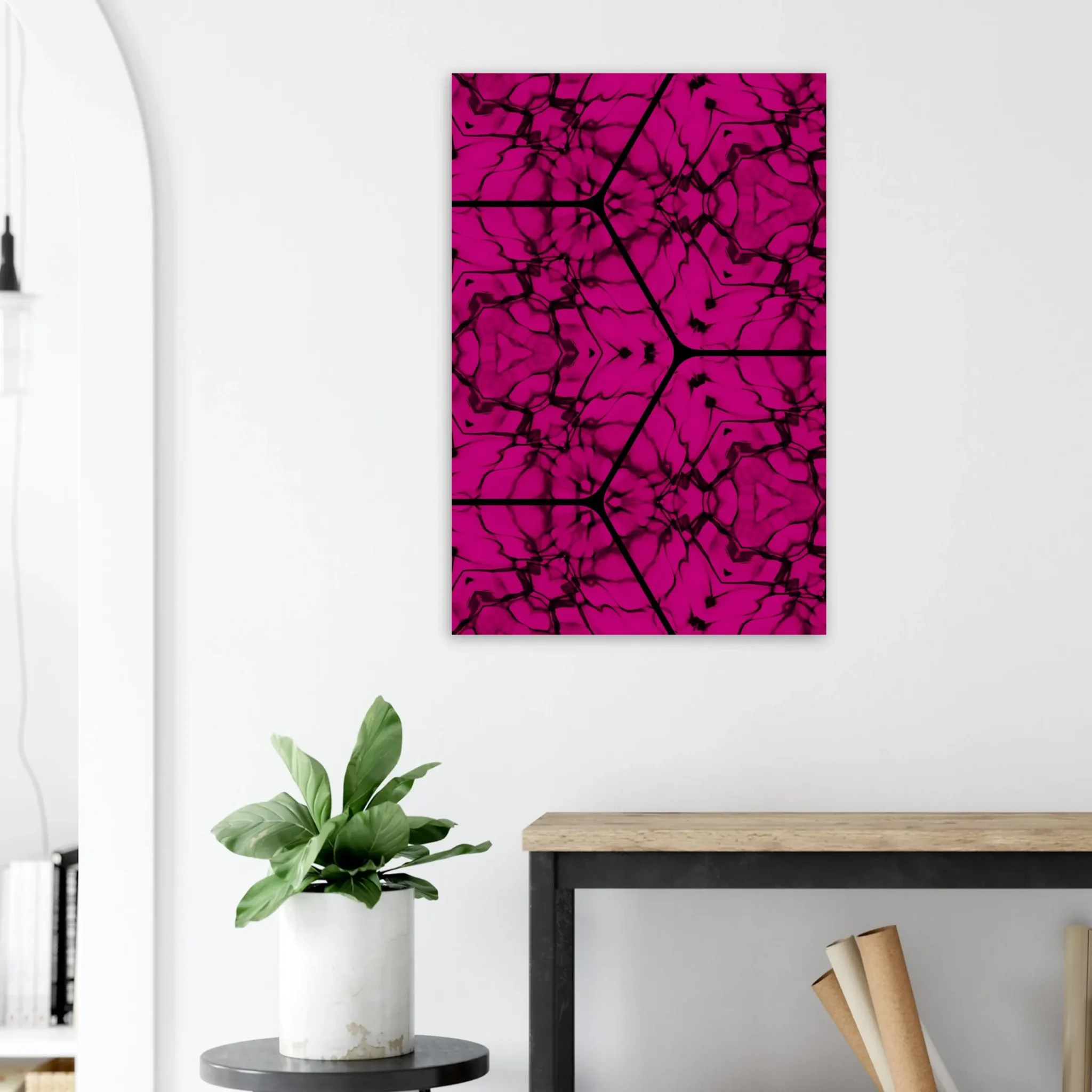 US Giclée Print Poster VIOLET PULSE. Fine Art Wall Art with Archival Quality. Printed, packaged, and shipped in the US. Exclusive ColorVanta design.