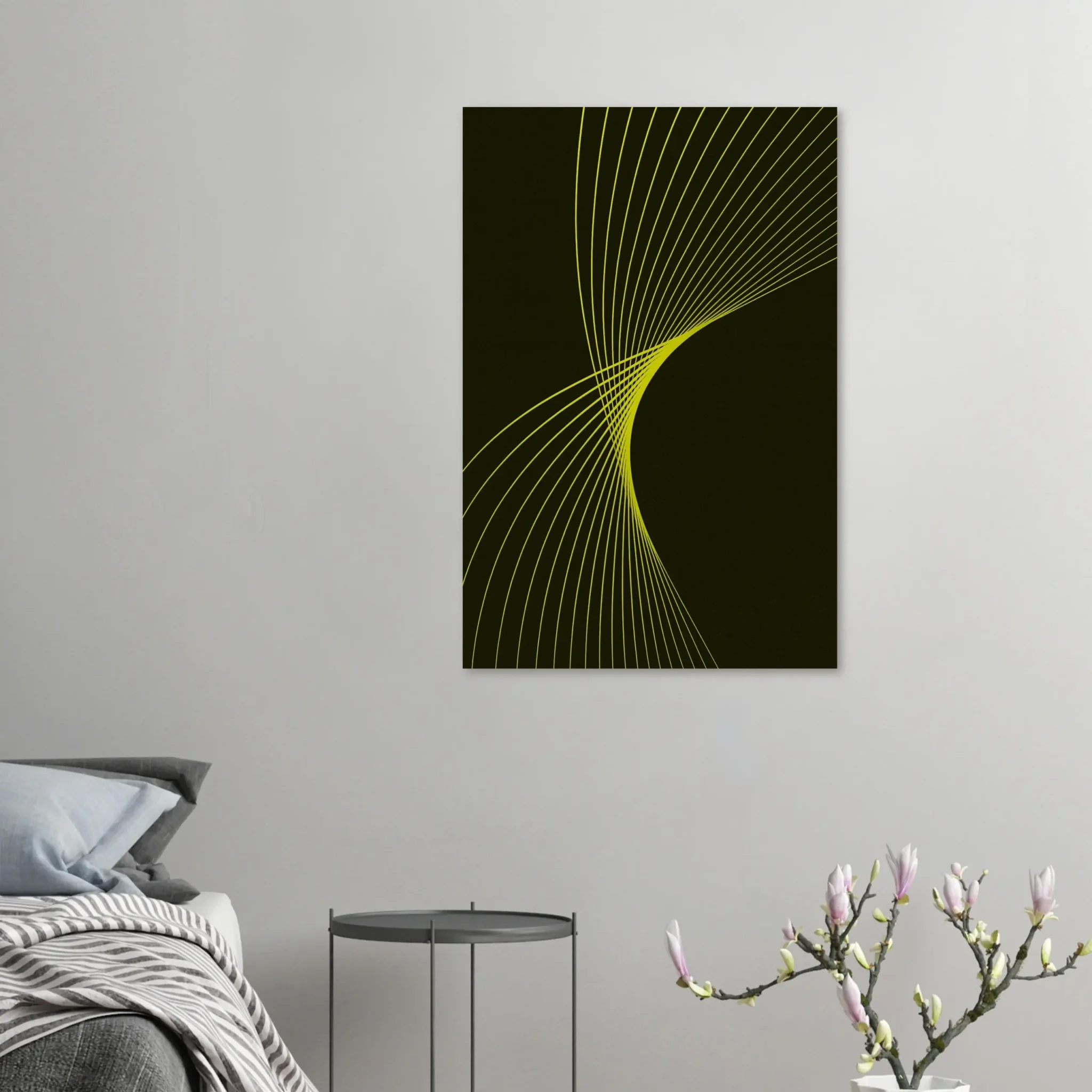 US Giclée Print Poster YELLOW FLUX. Fine Art Wall Art with Archival Quality. Printed, packaged, and shipped in the US. Exclusive ColorVanta design.