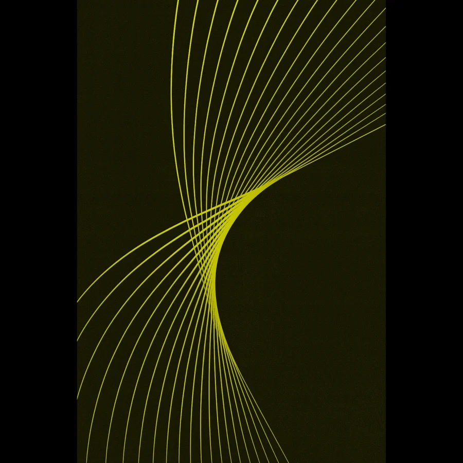 US Giclée Print Poster YELLOW FLUX. Fine Art Wall Art with Archival Quality. Printed, packaged, and shipped in the US. Exclusive ColorVanta design.