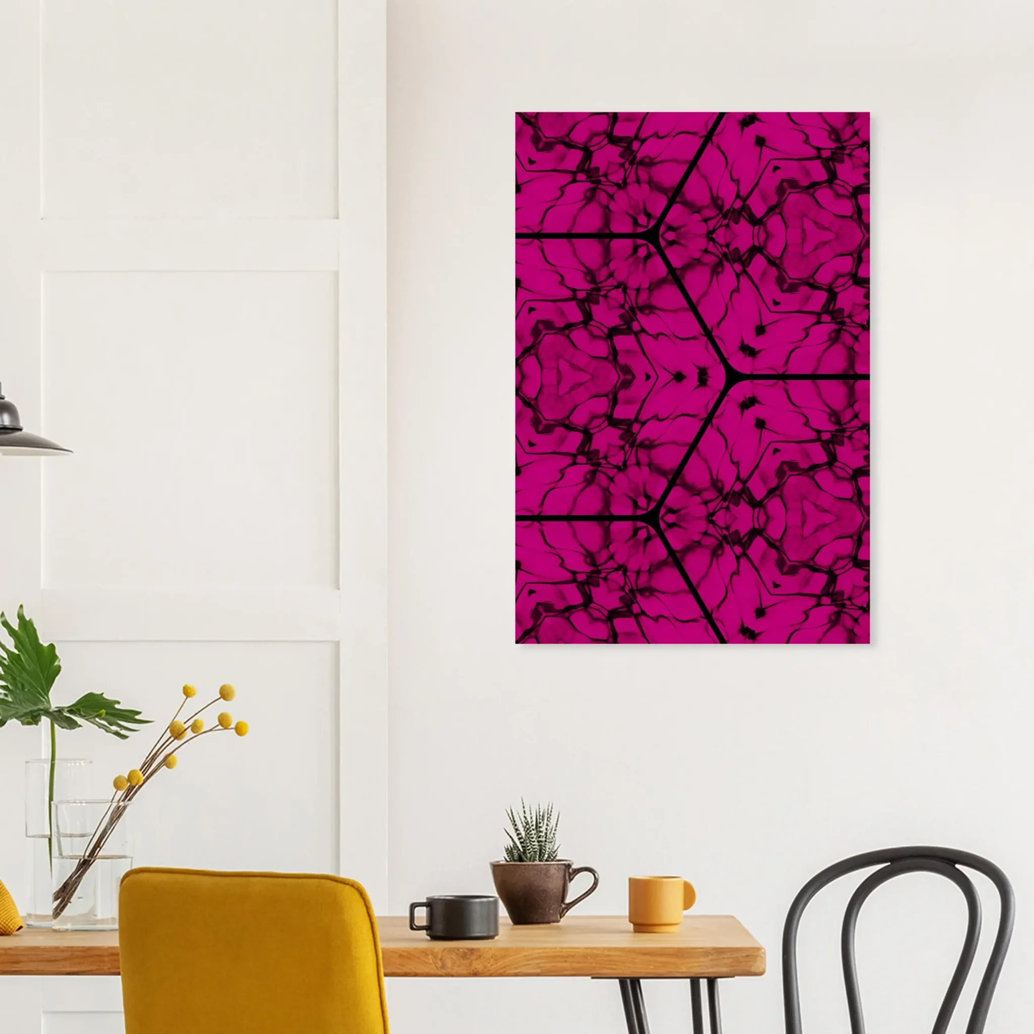 US Giclée Print Poster VIOLET RED PULSE. Fine Art Wall Art with Archival Quality. Exclusive ColorVanta design.