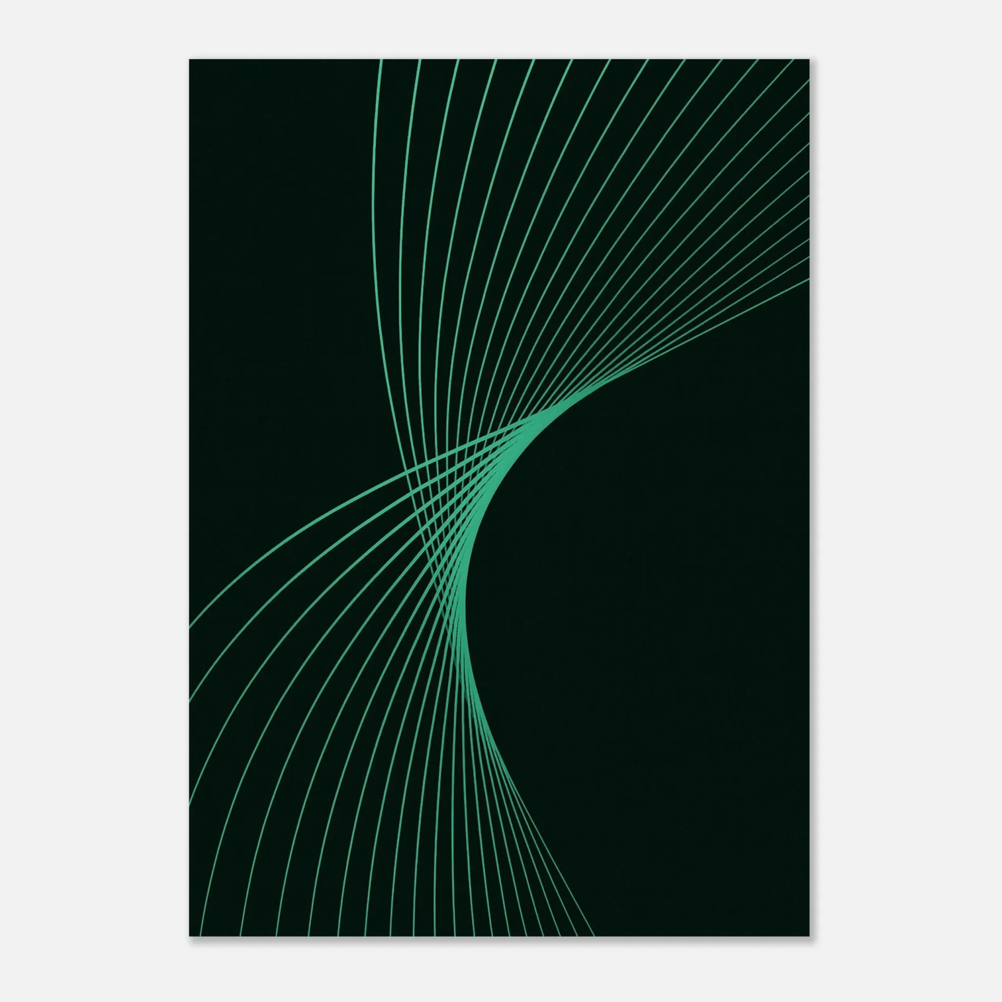 US Giclée Print Poster AQUAMARINE FLUX. Fine Art Wall Art with Archival Quality. Printed, packaged, and shipped in the US. Exclusive ColorVanta design.